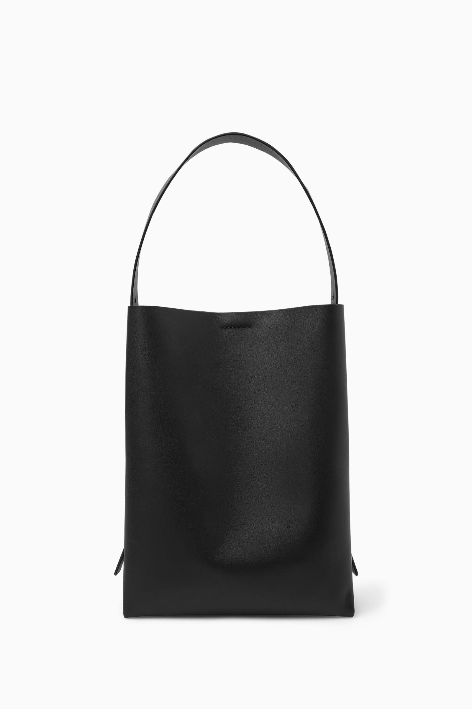 Cos folded leather tote hotsell bag