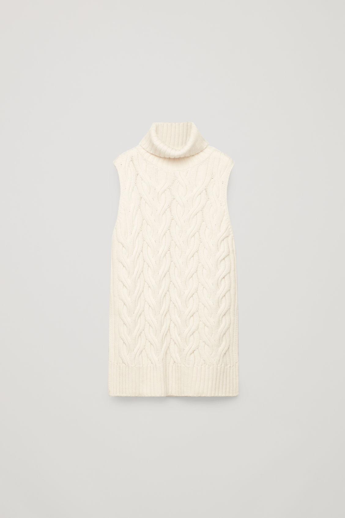 Cos cable knit vest Clearance
