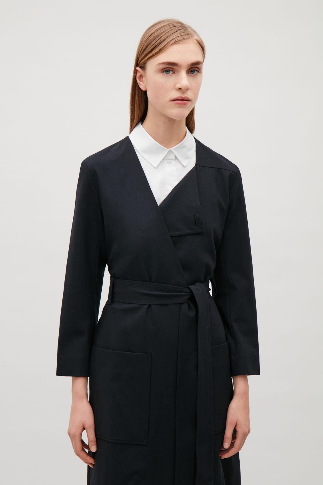 white mock collar