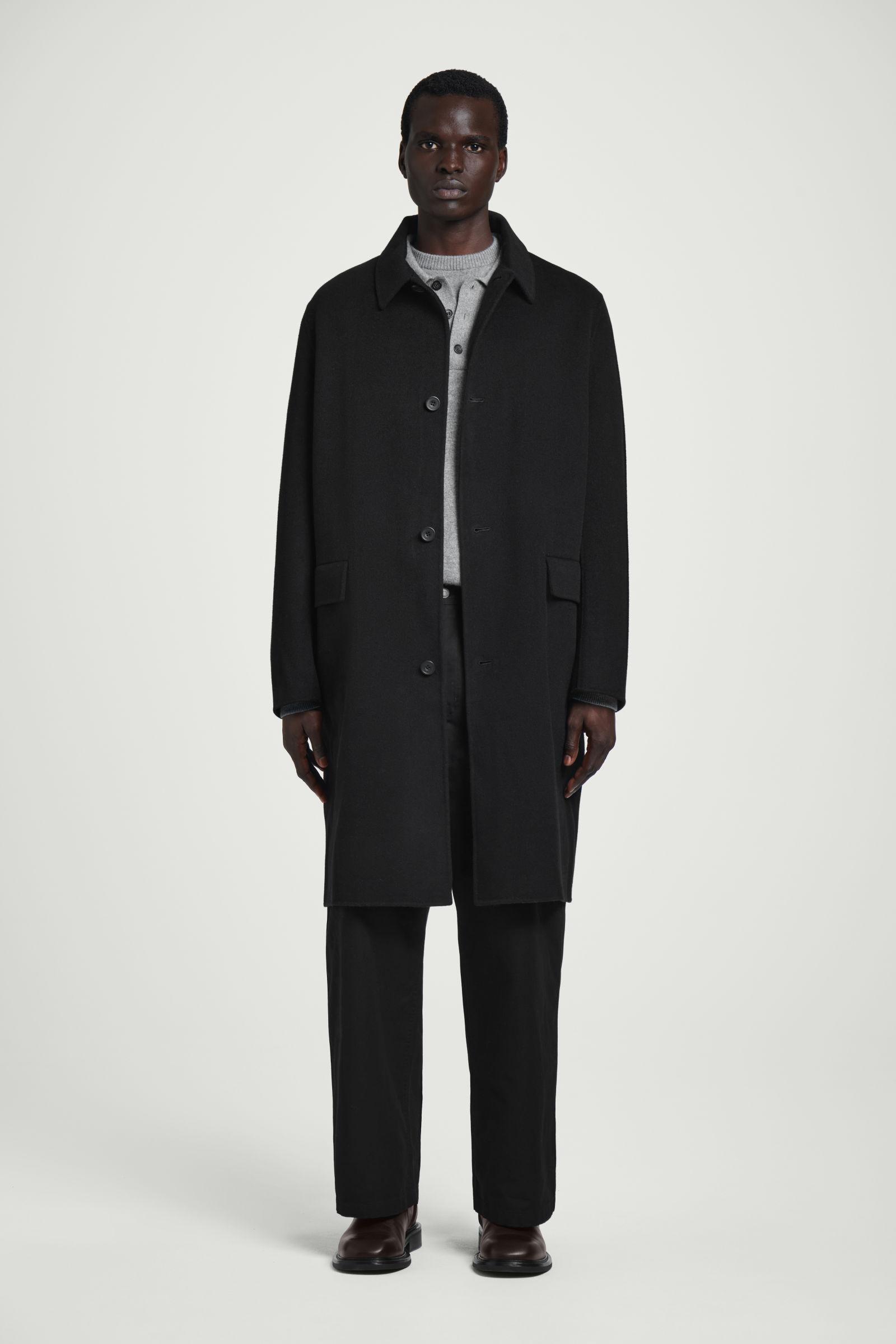 COS Double-faced Wool Coat in Black for Men Lyst UK