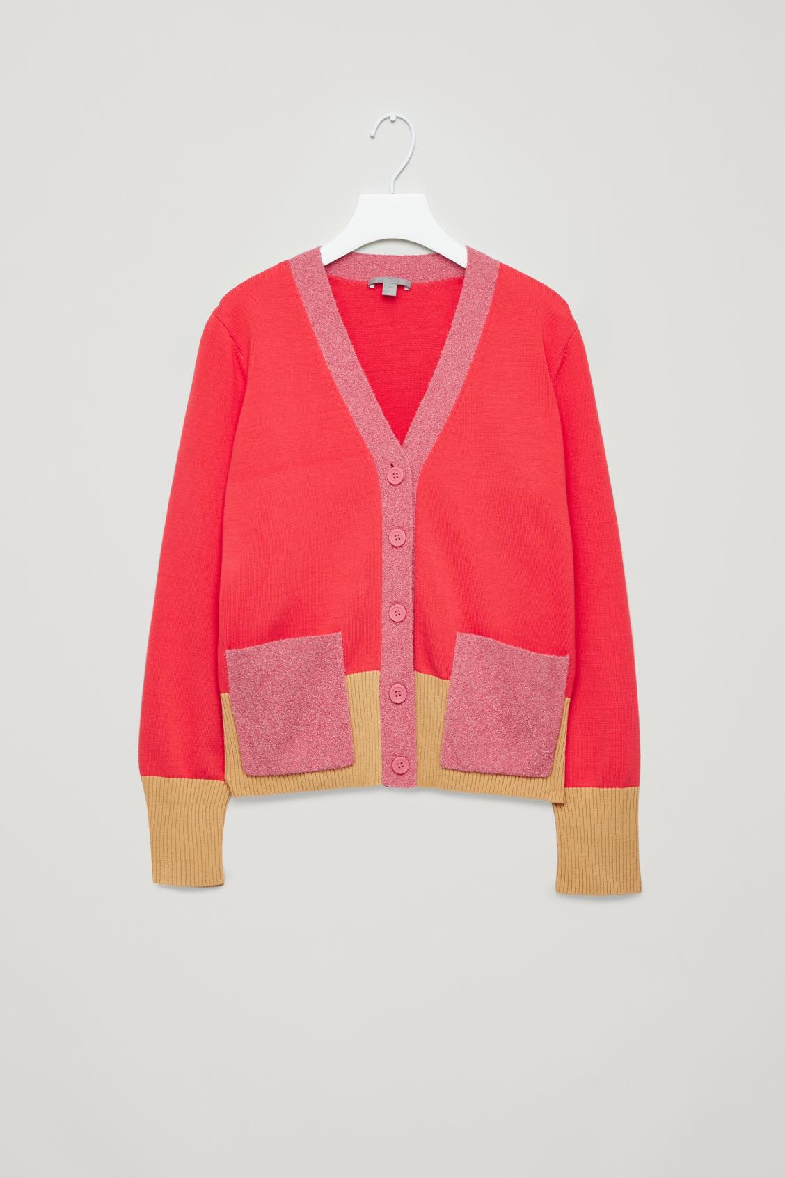 Cos colour block cardigan sale