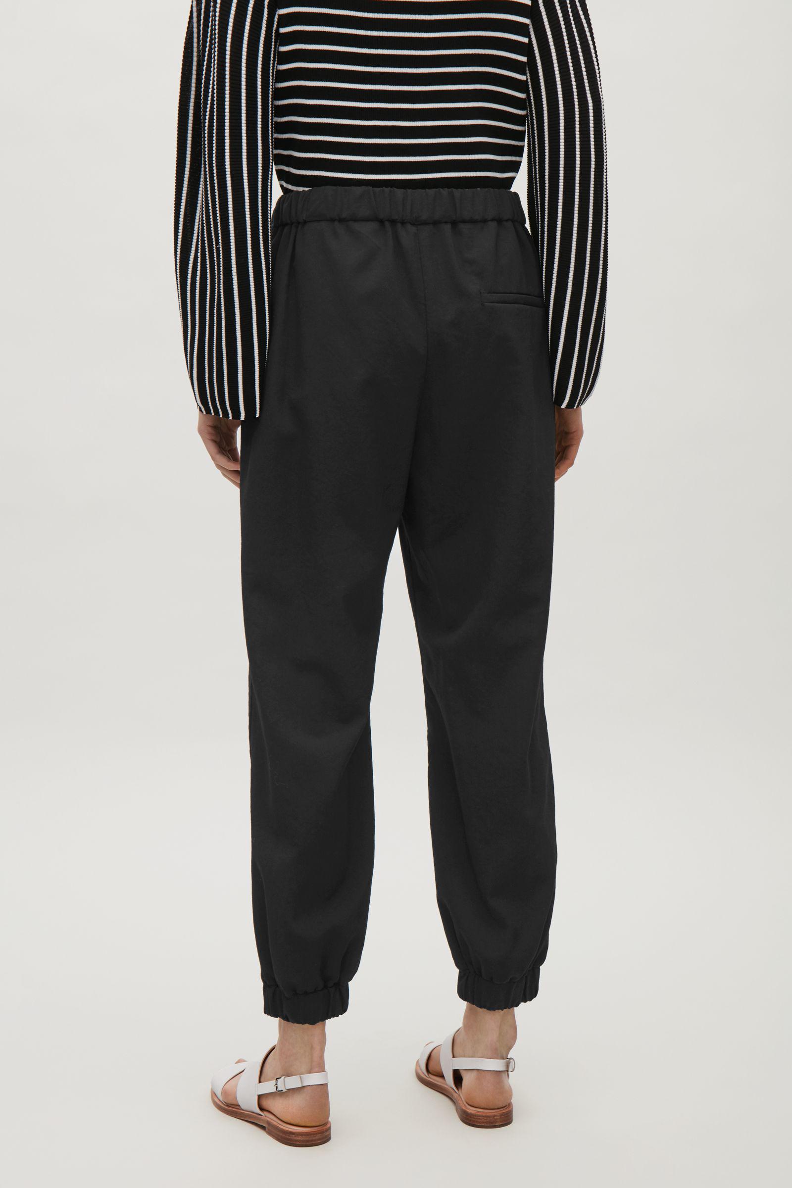 COS Wool Elastic Waist \u0026 Cuff Trousers 