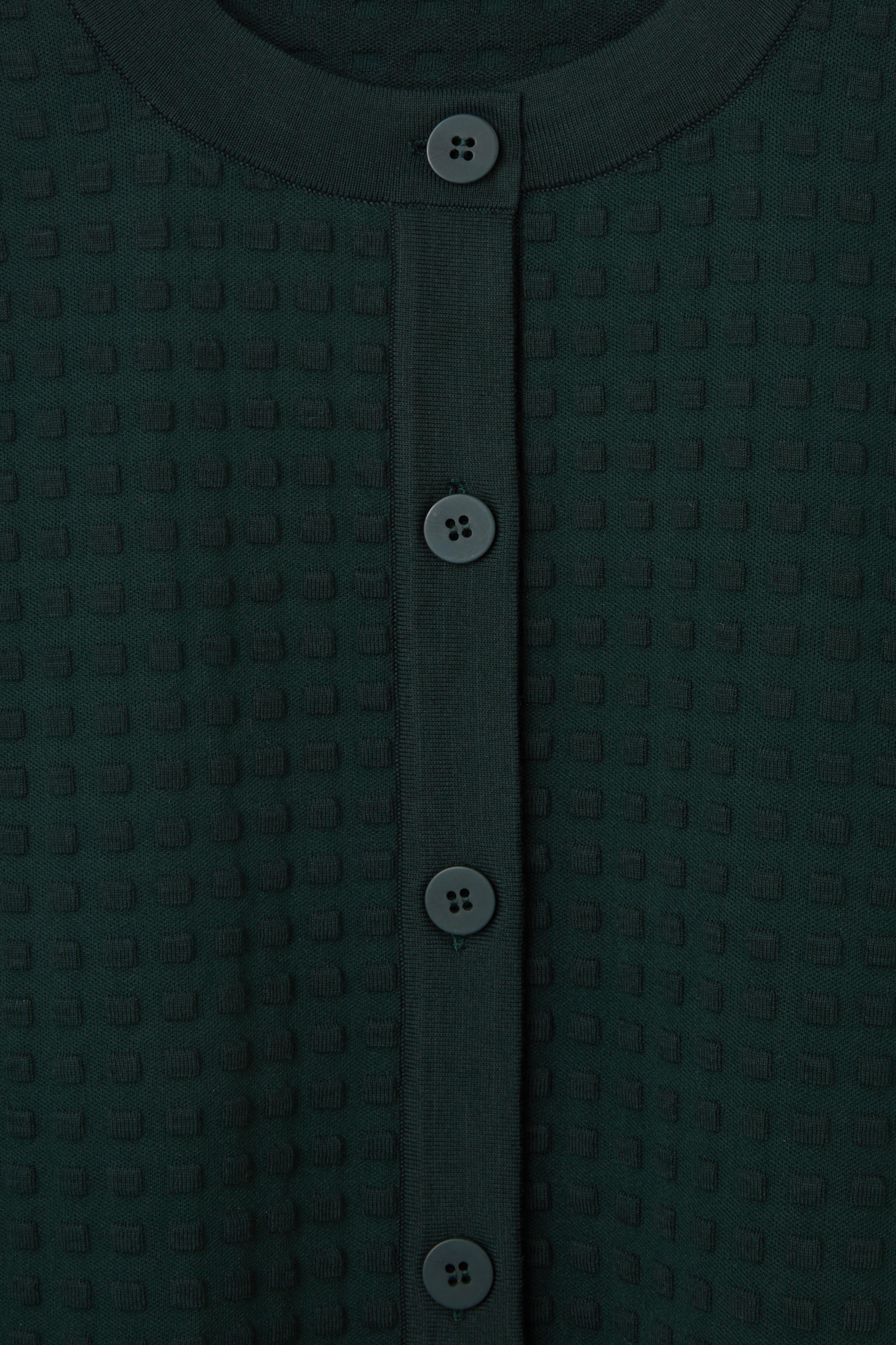 cos textured knit cardigan