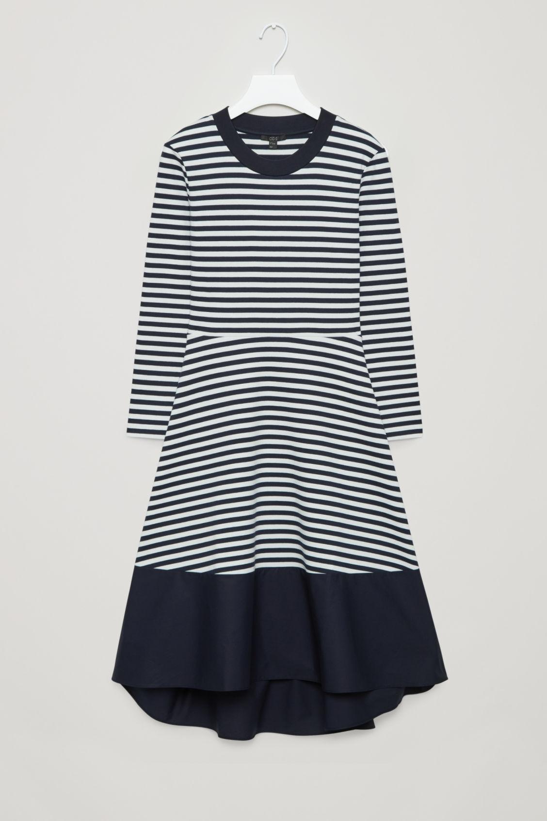 cos panelled jersey dress