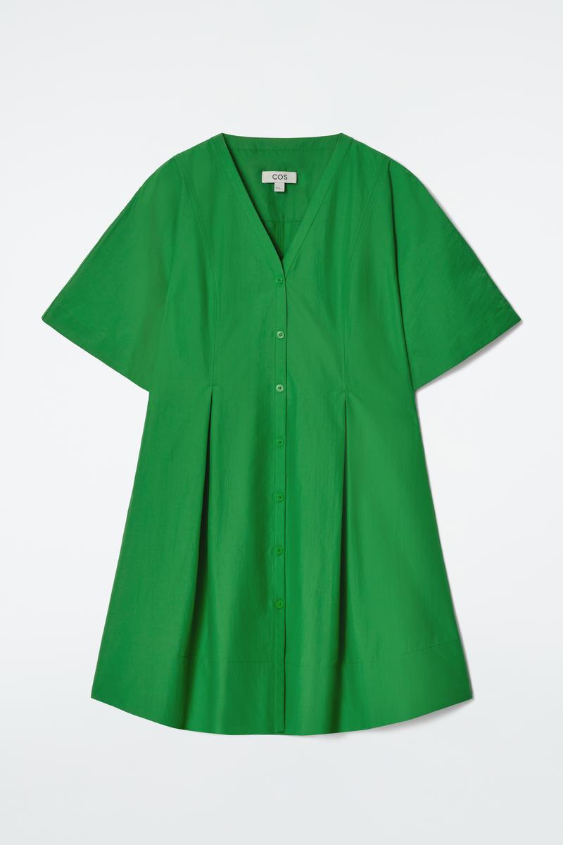 navy blue dress for baby girl COS Oversized Poplin Shirt Dress