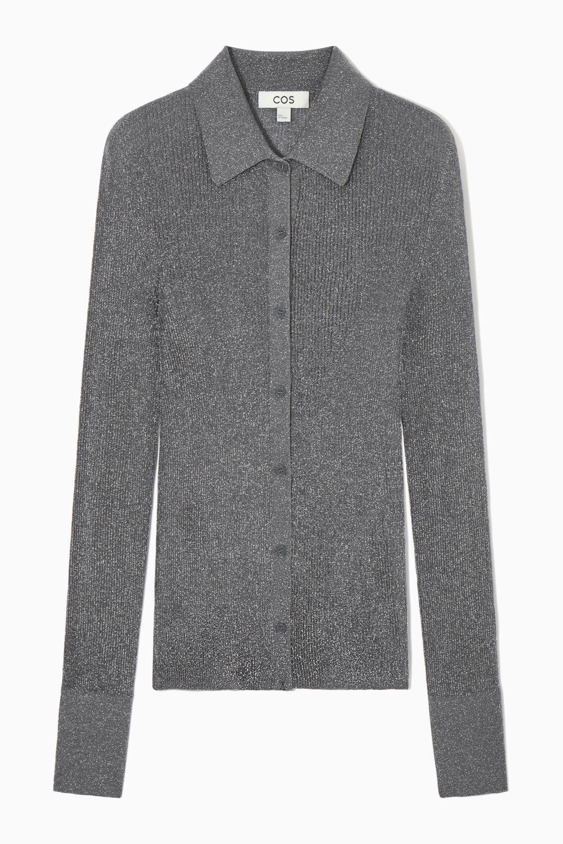 COS Sparkly Ribbed-knit Shirt in Gray | Lyst COS Sparkly Ribbed-knit Shirt in Gray | Lyst