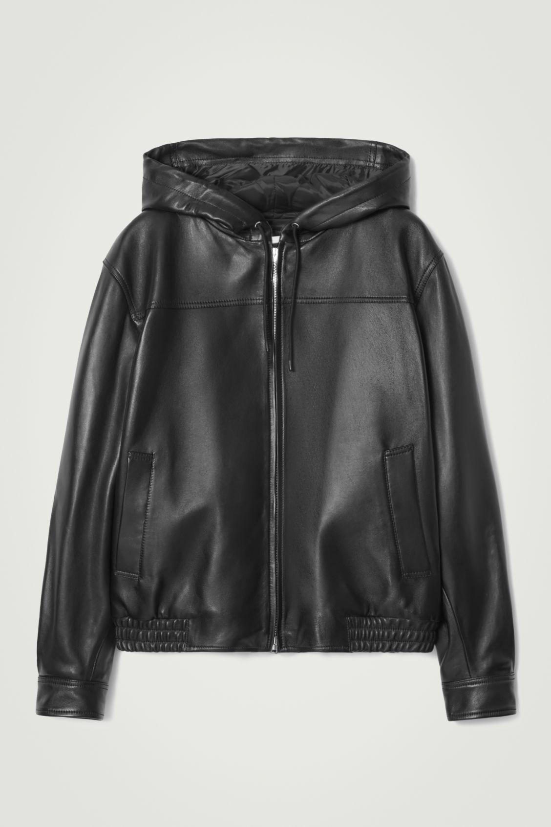 cos-Black-Hooded-Leather-