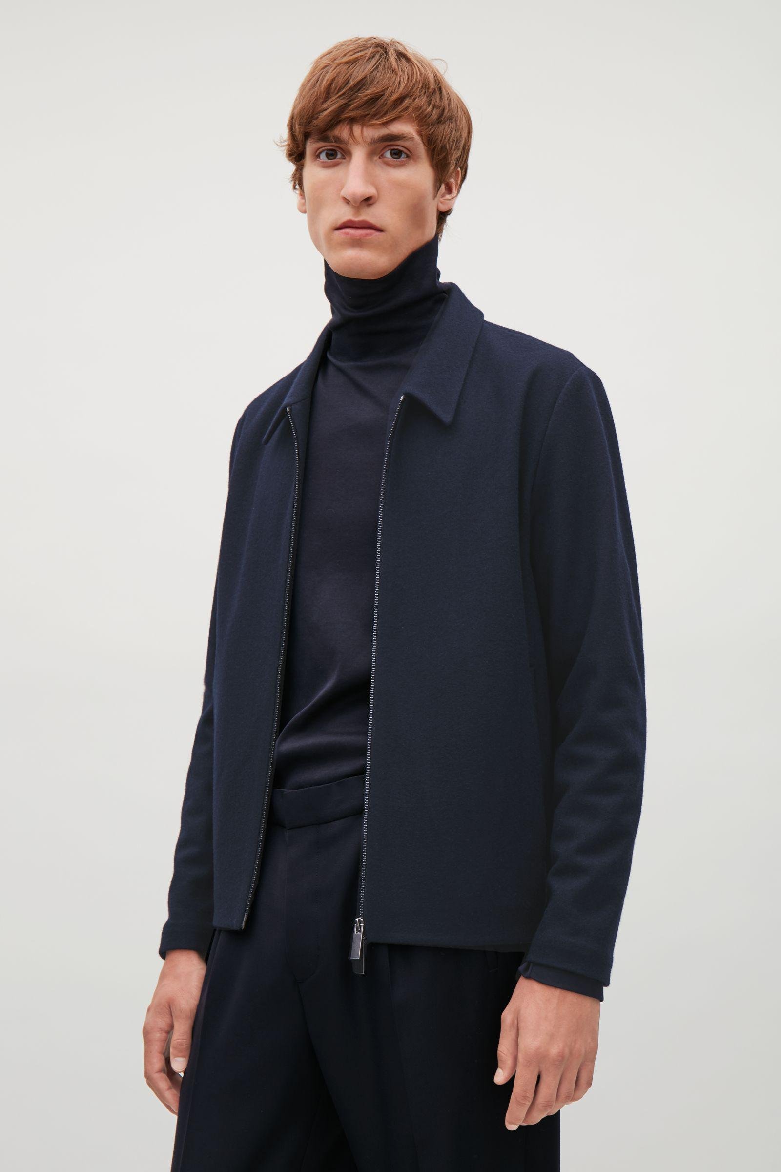 Lyst - Cos Jacket With Pointed Collar in Blue for Men