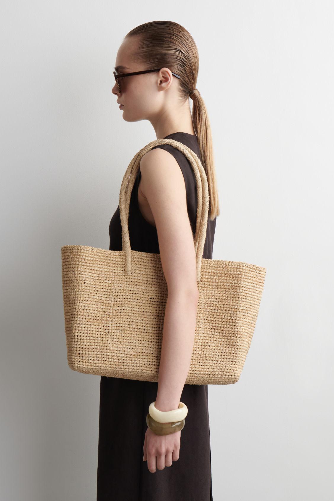 COS Hand-woven Tote Bag - Raffia in Natural | Lyst