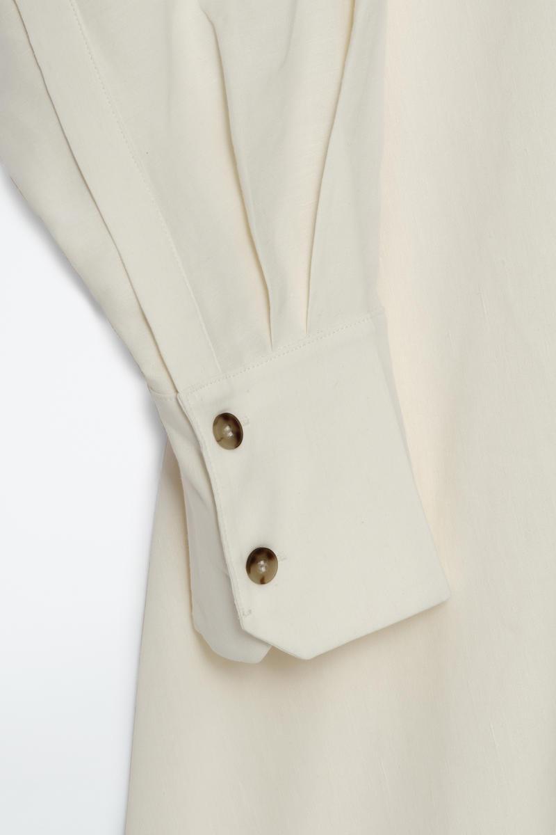 COS V-neck Linen Shirt Dress in White | Lyst COS V-neck Linen Shirt Dress in White | Lyst