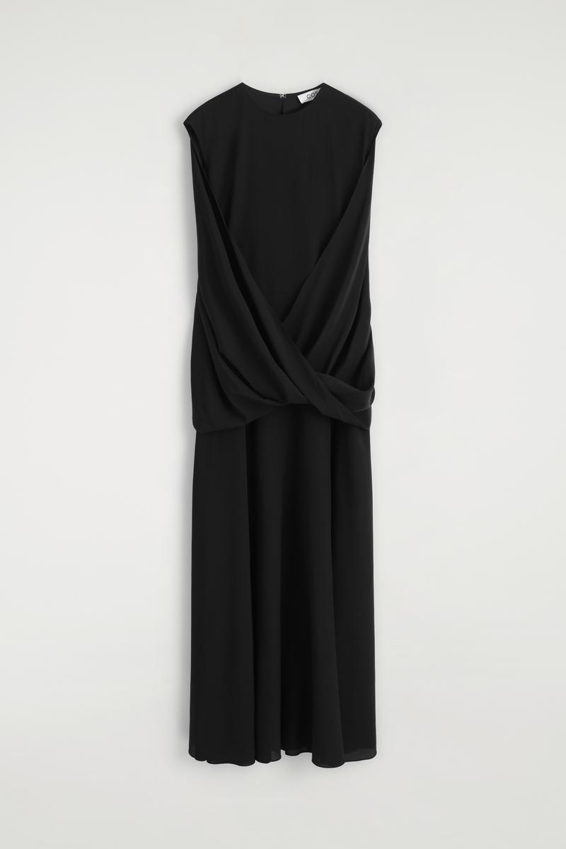 chinese dress ladies COS Pleated Knitted Maxi Dress  02HIRE