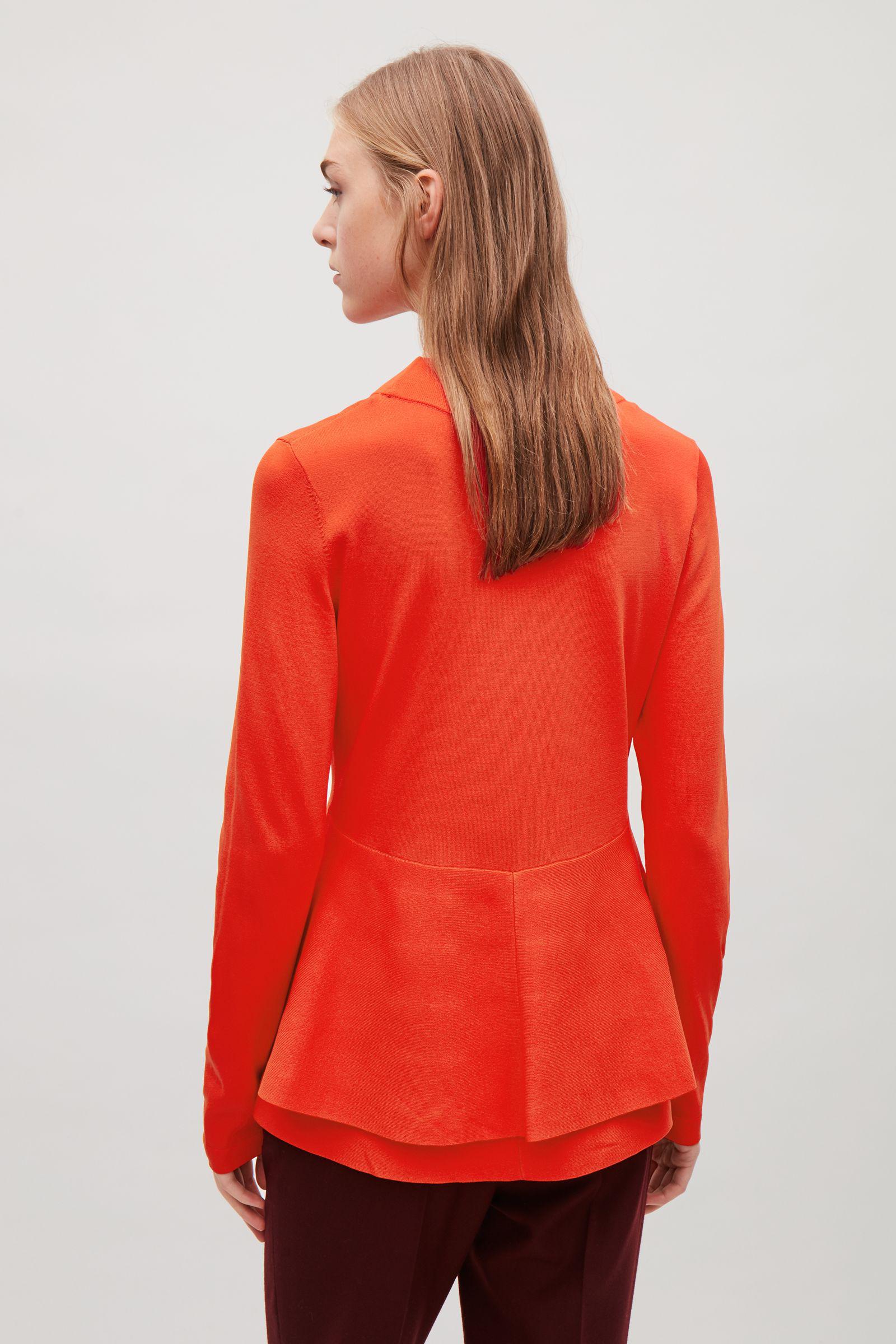 double layer peplum top