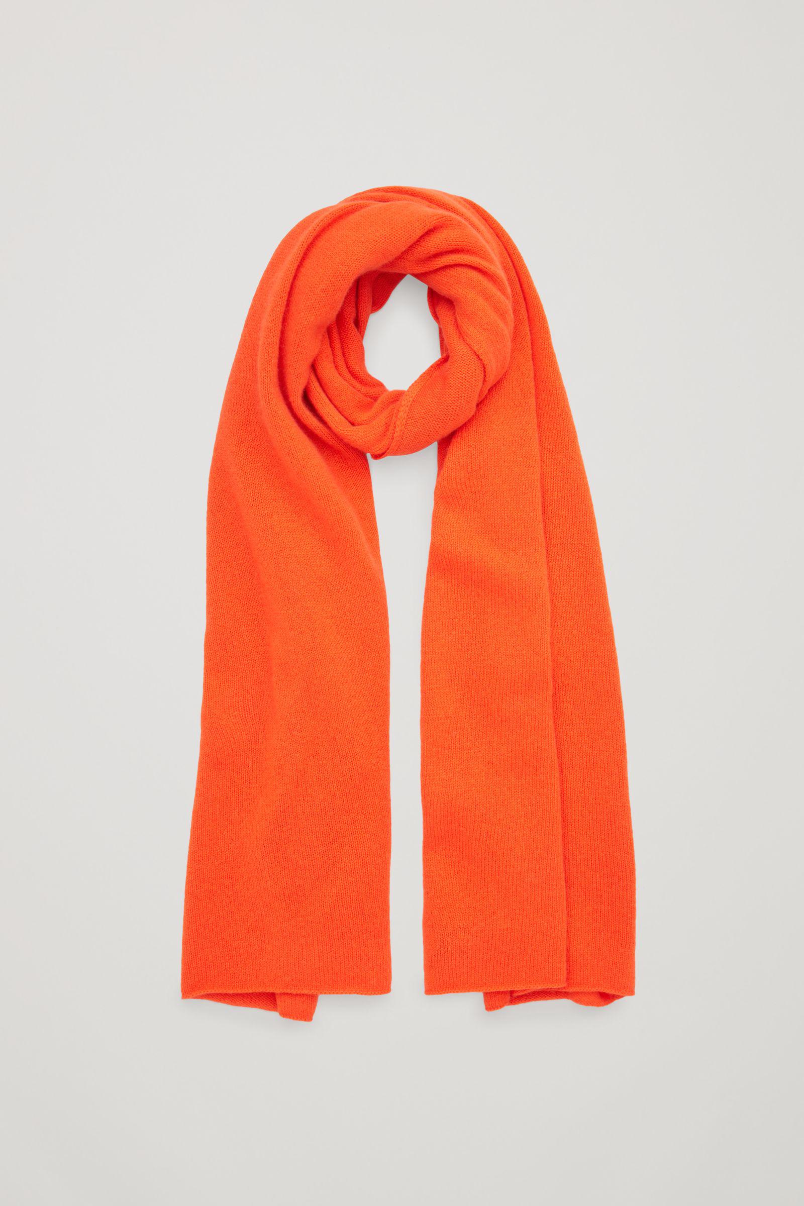 COS Cashmere Scarf in Orange | Lyst