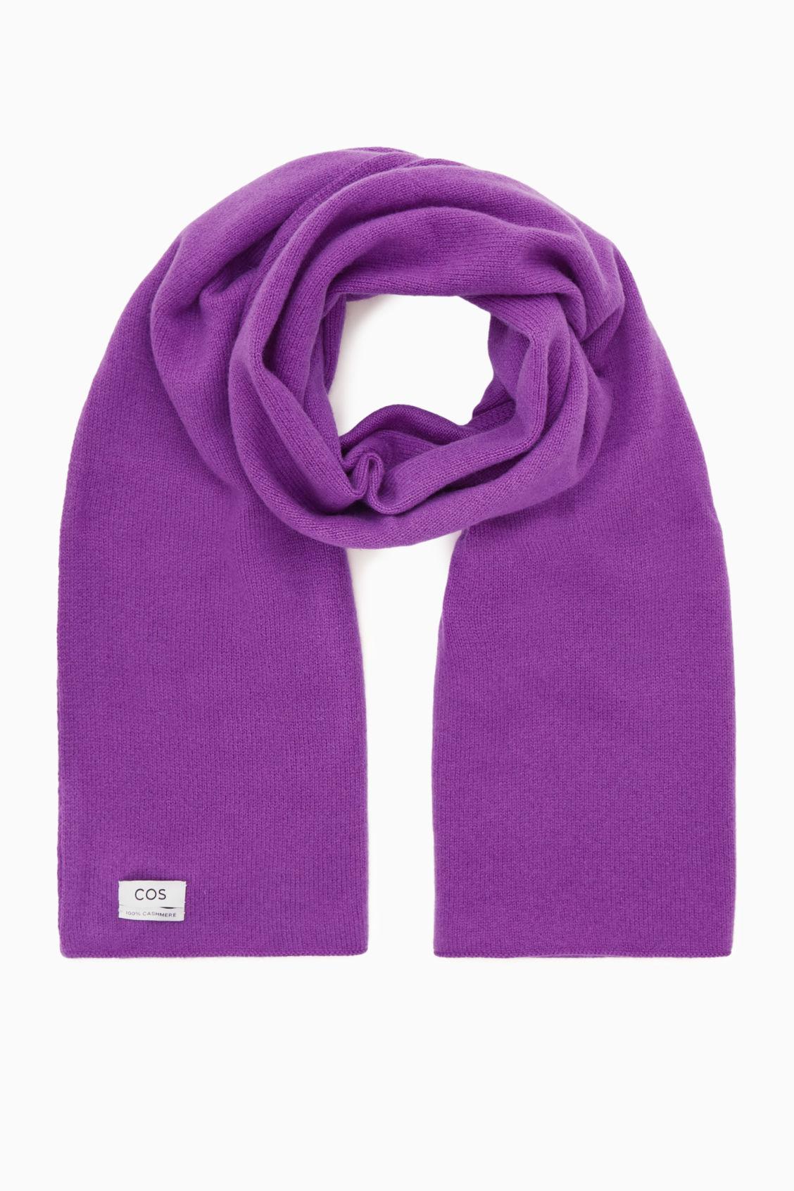 COS Pure Cashmere Scarf in Purple | Lyst