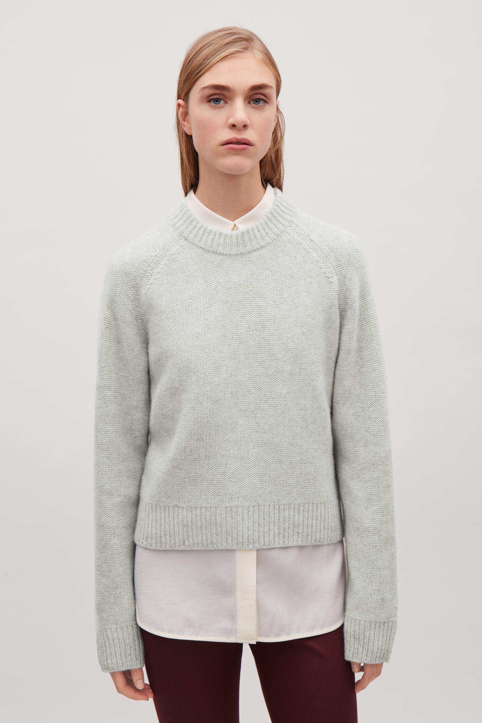 light grey cashmere jumper