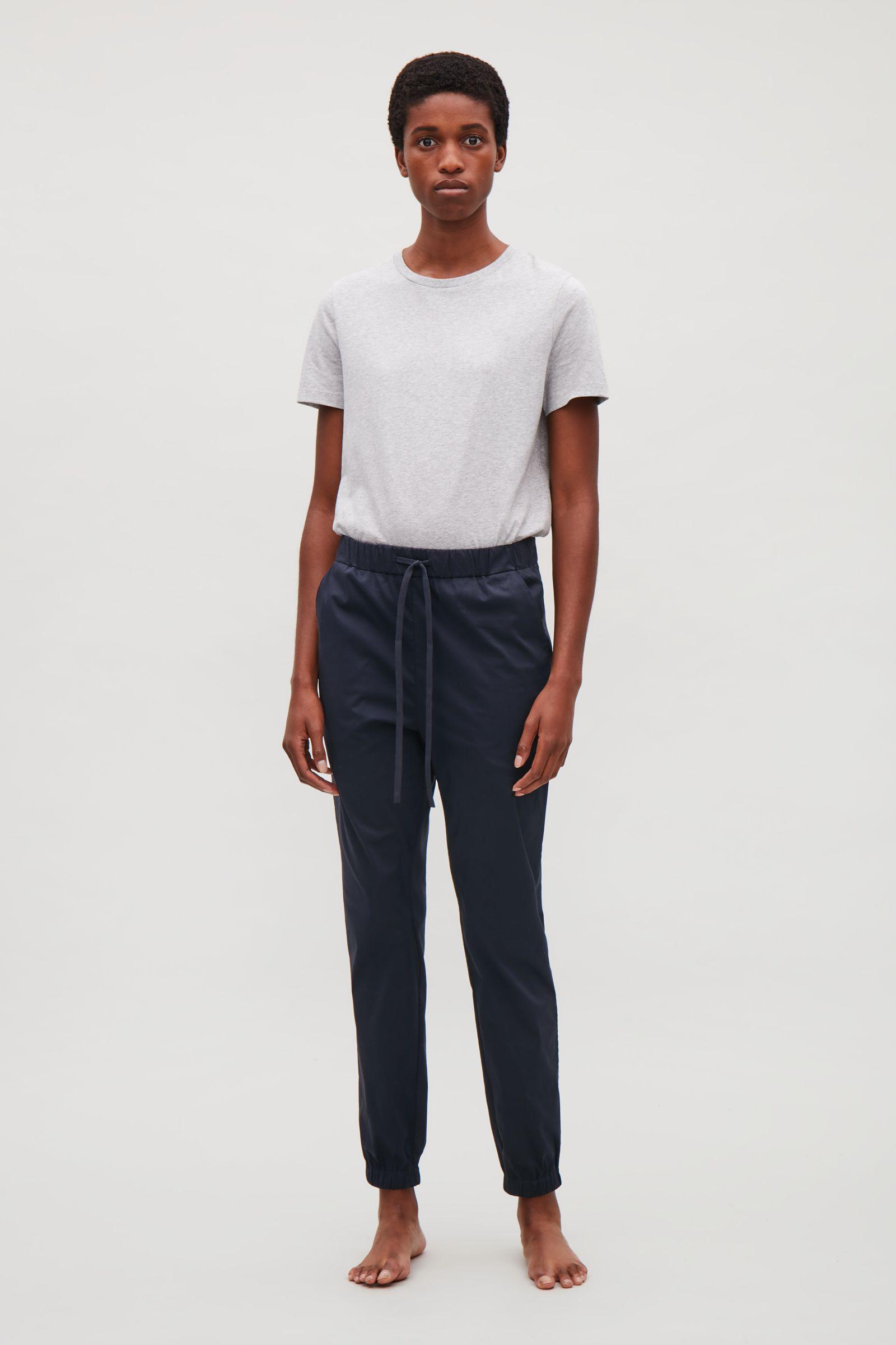 relaxed cotton trousers