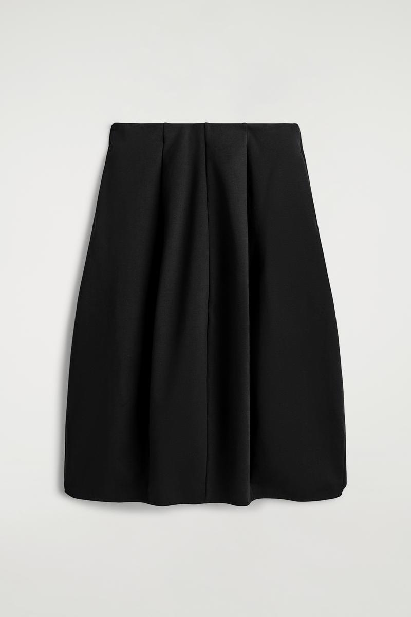 Jupe Cos Taille 16 (EU 44) En Laine - Grise, Longueur Genoux, Coupe Droite, Neuve Sans étiquettes