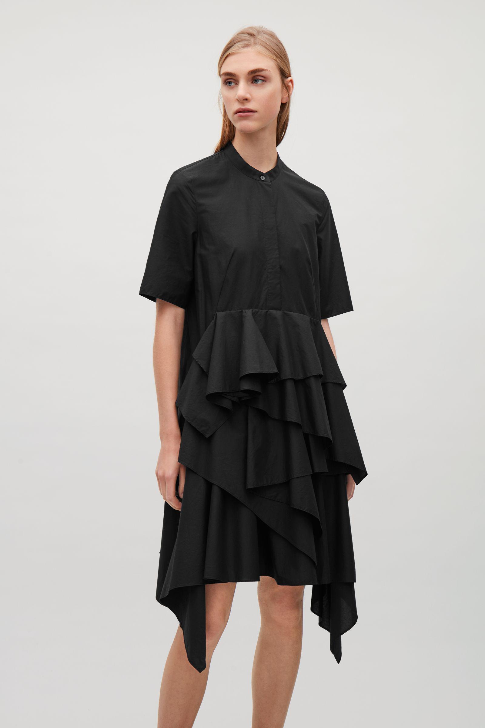 cos ruffle dress