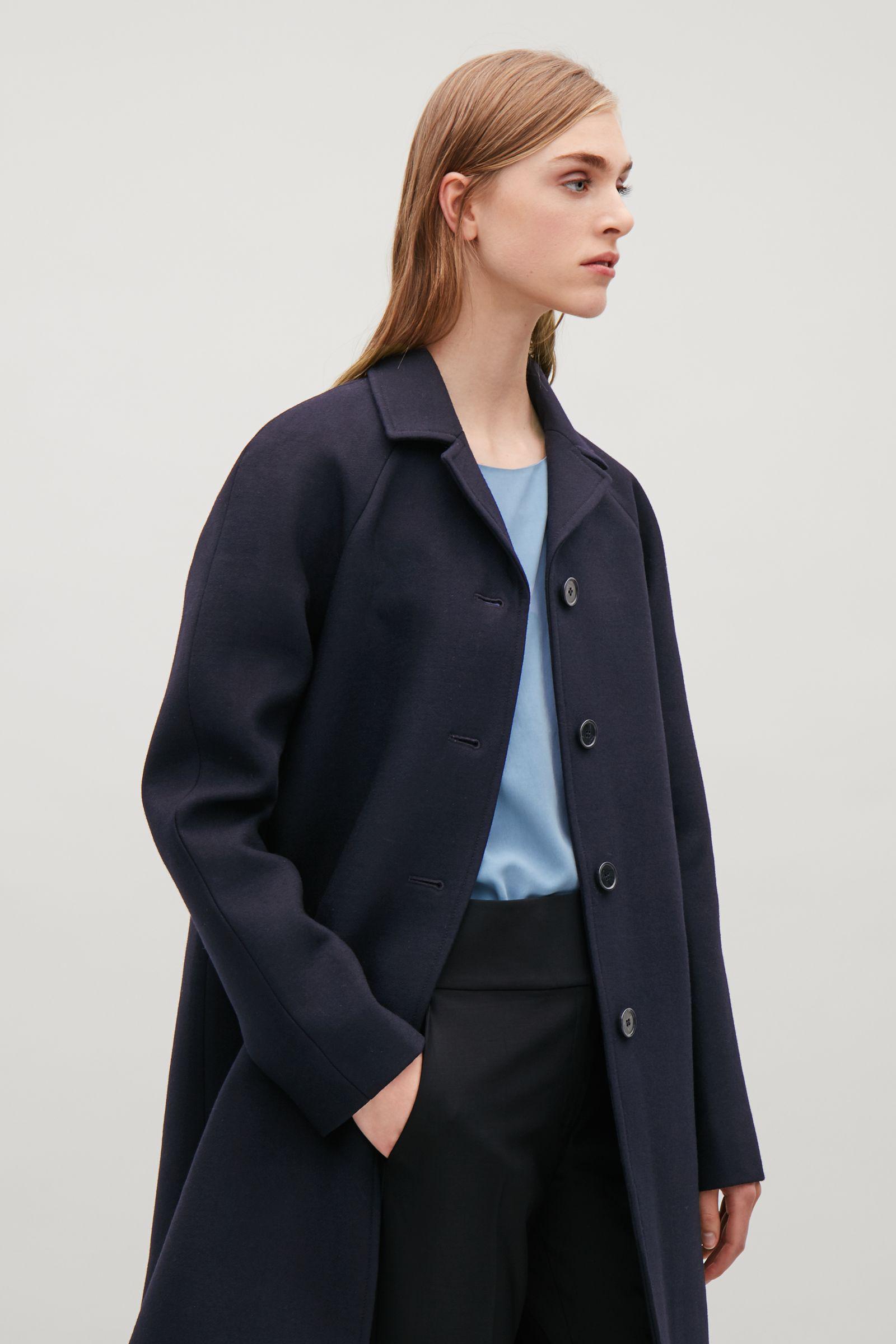 car coat navy