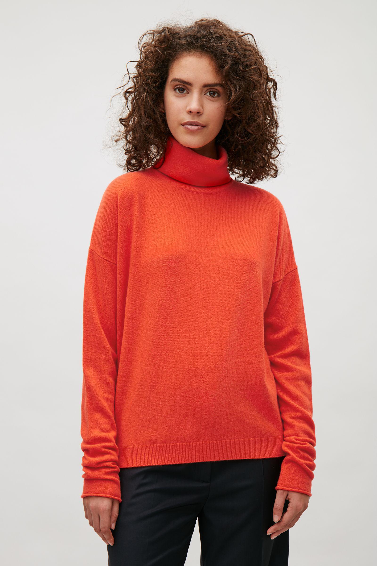 cos roll neck cashmere jumper