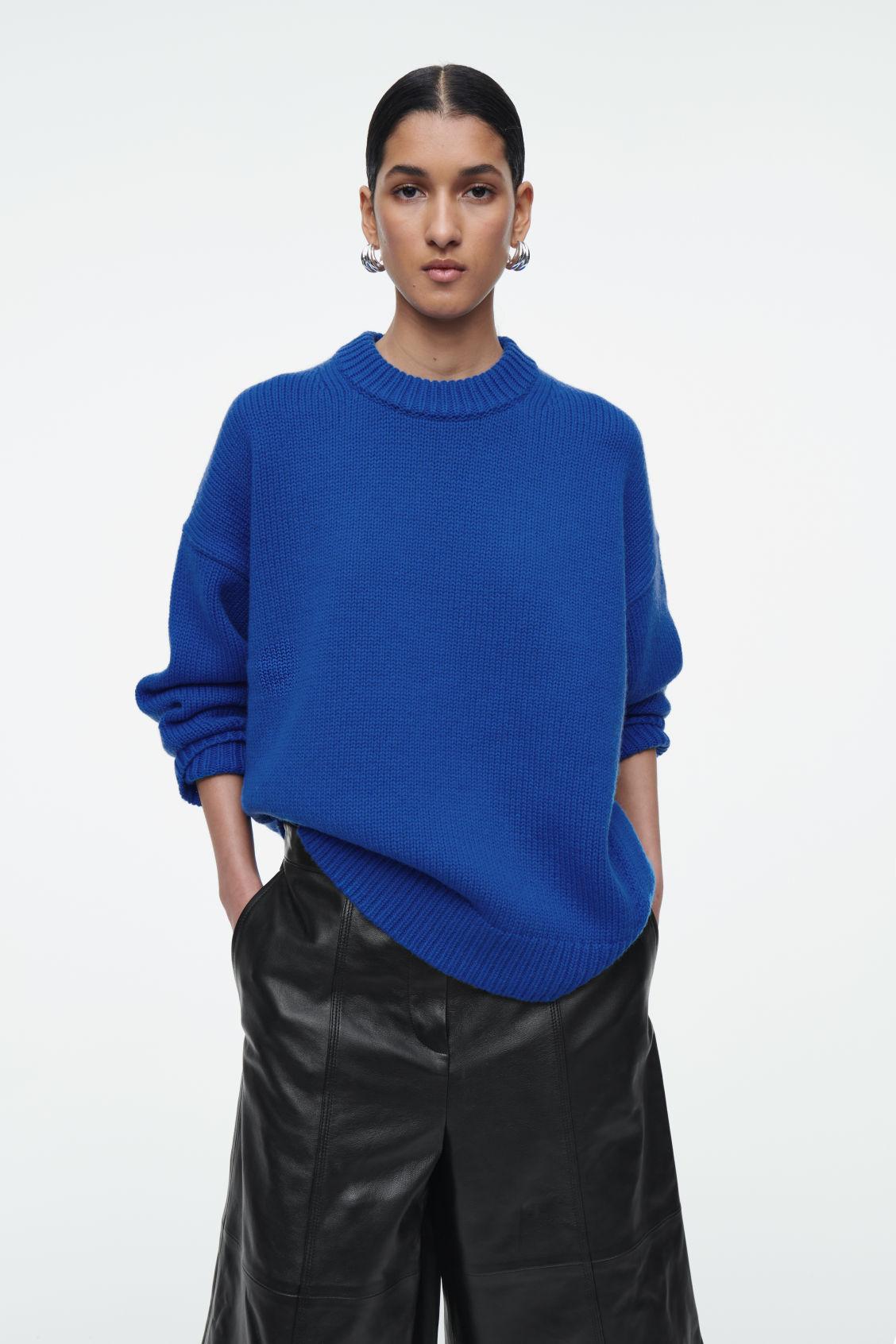 Cos blue sweater sales