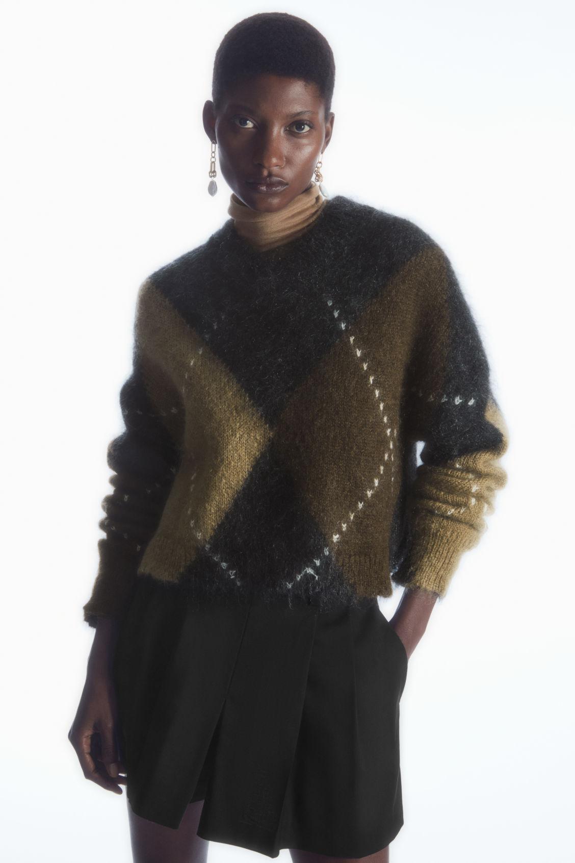 Cropped mohair shop sweater