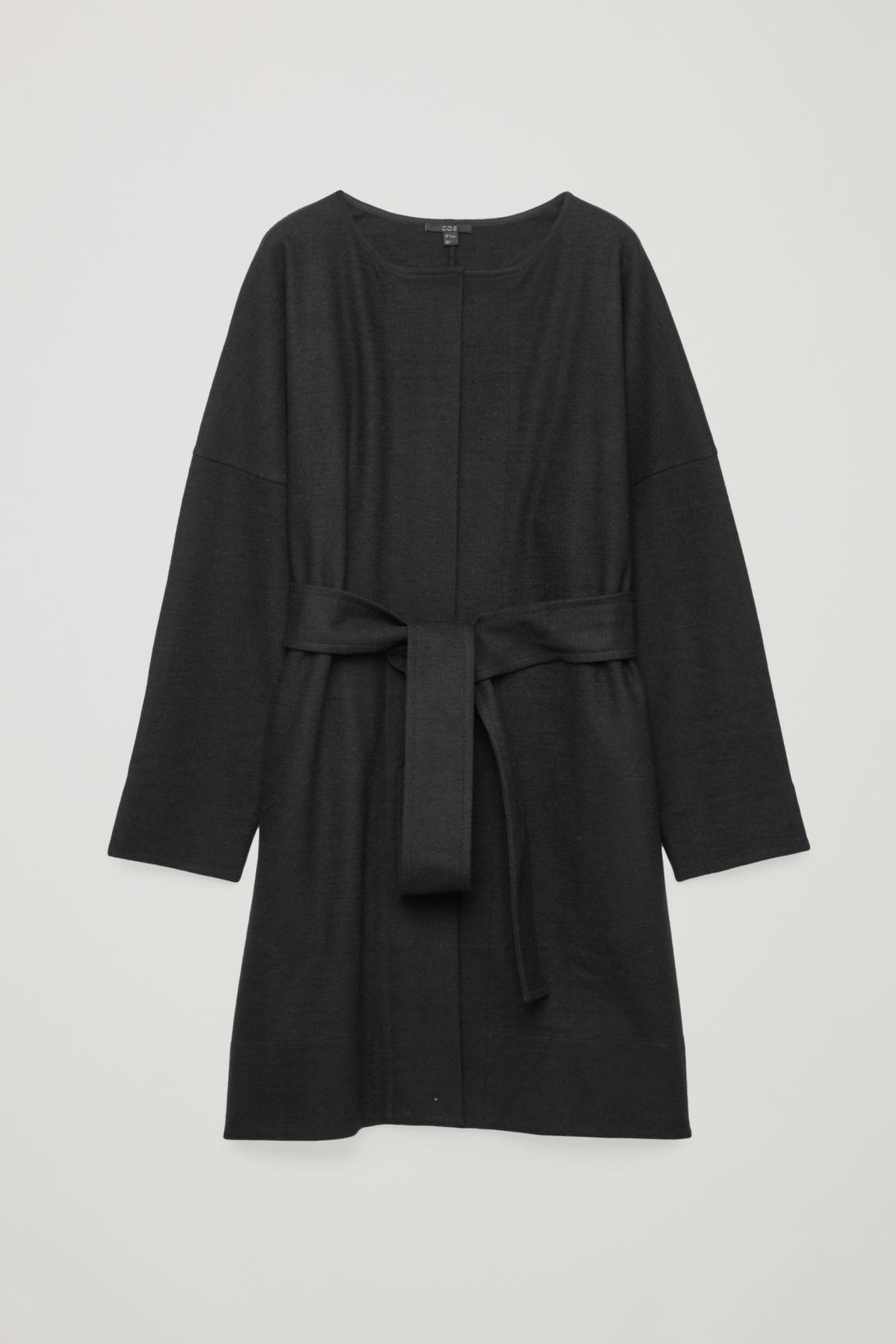 cos black wrap dress