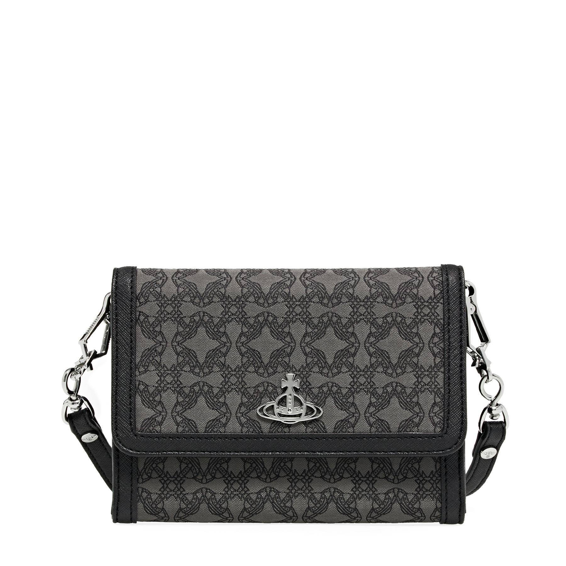 Vivienne Westwood Rejacquard Orborama Crossbody Wallet in Black Lyst
