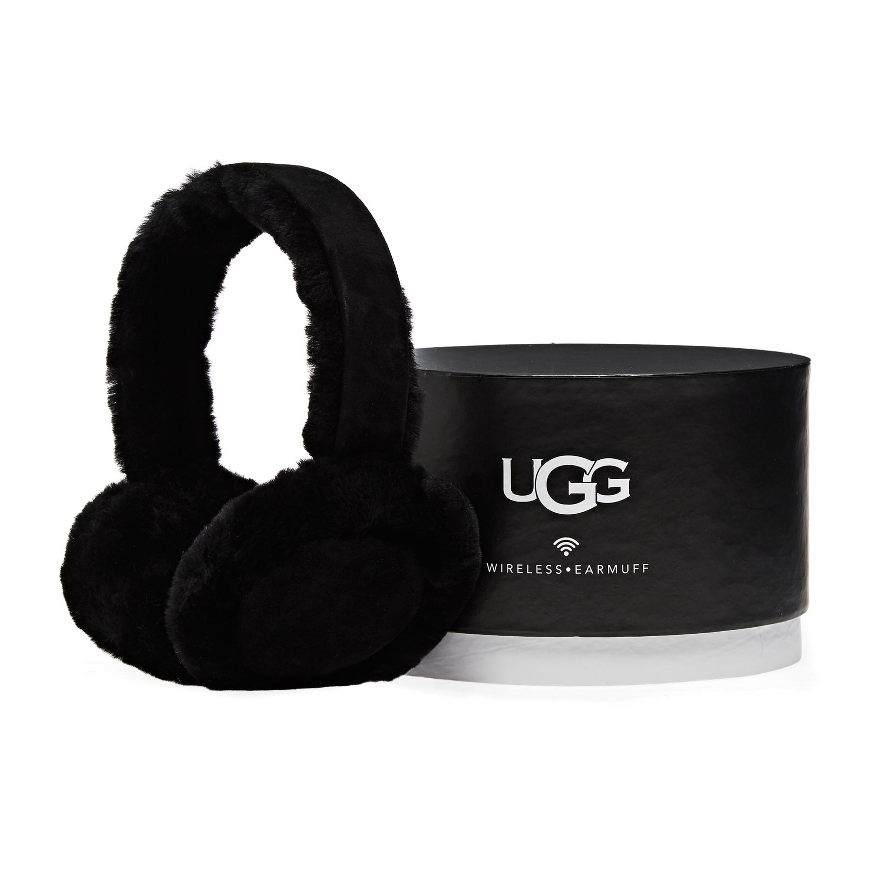 UGG Sheepskin Bluetooth Ear Muffs in Black Lyst UK