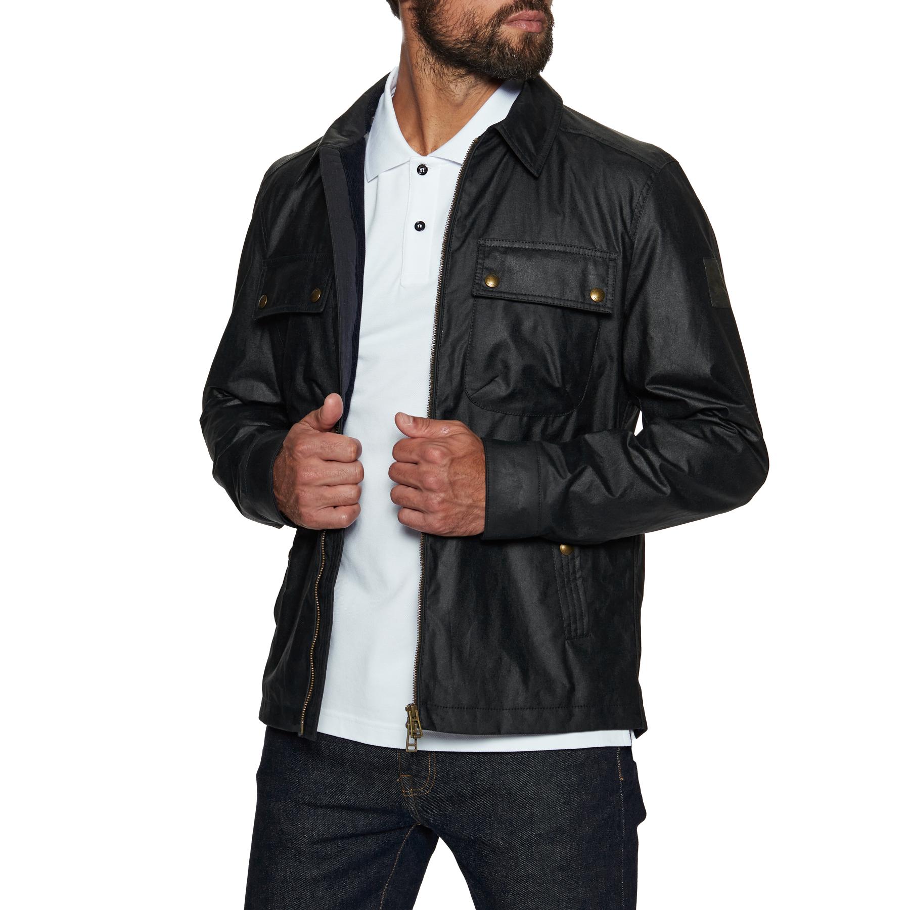 Belstaff Tour Overshirt Waxed Cotton Wax Jacket in Dark Navy (Black) for Men Lyst UK