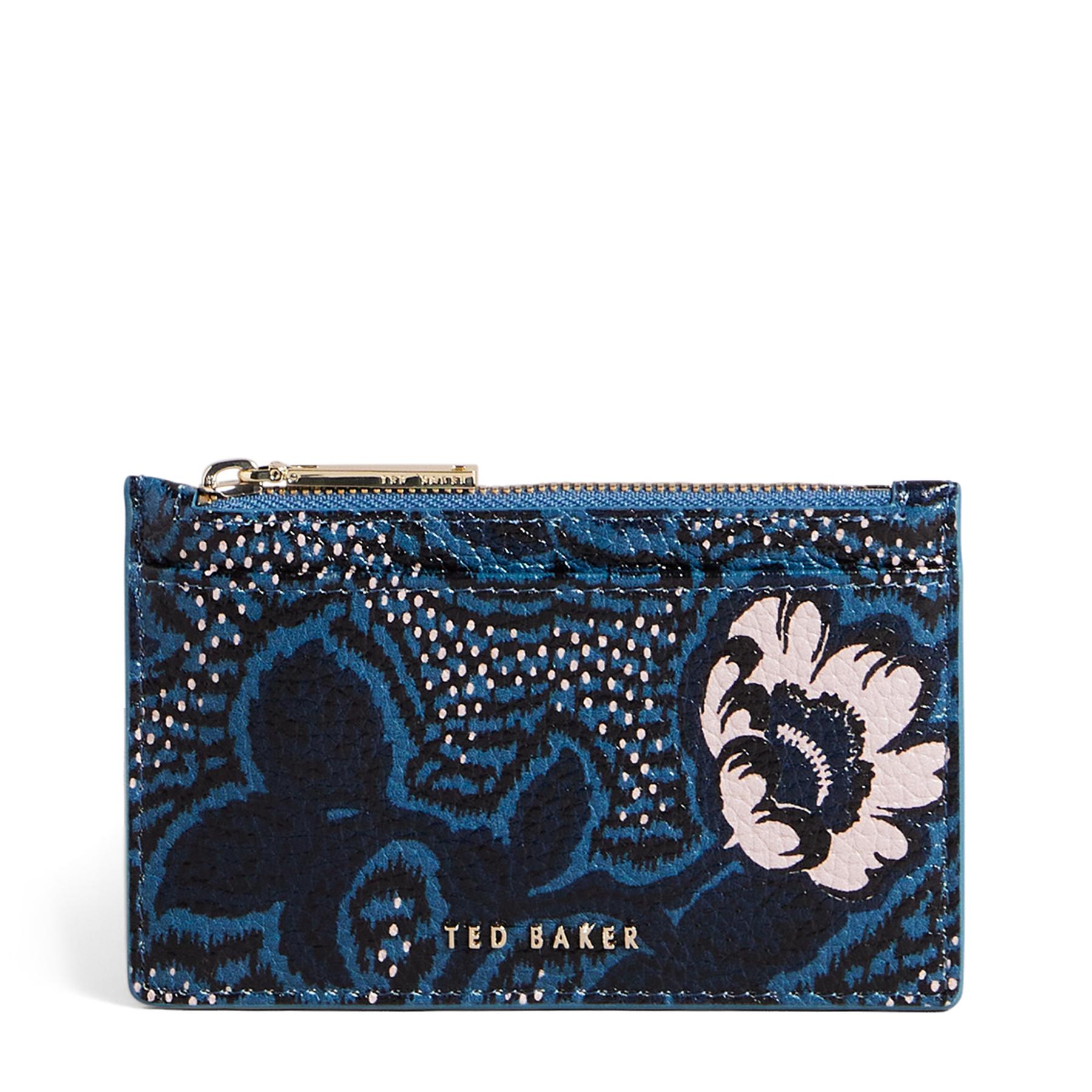 Ted Baker Rhella Graphic Floral Zipped Card Holder in Blue Lyst UK