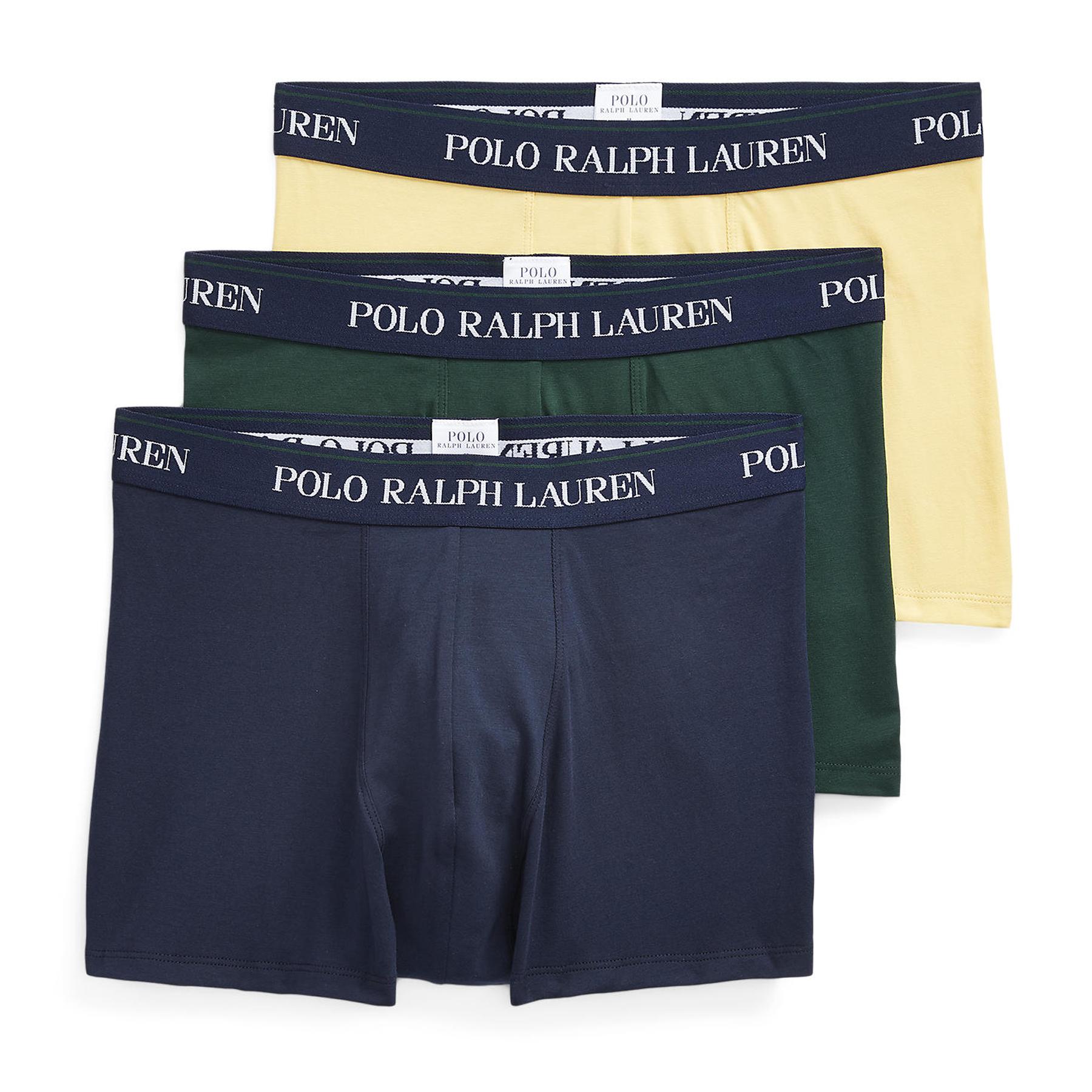 Polo Ralph Lauren Classic Stretch Cotton Trunk 3-pack Boxer Shorts in Blue  for Men | Lyst