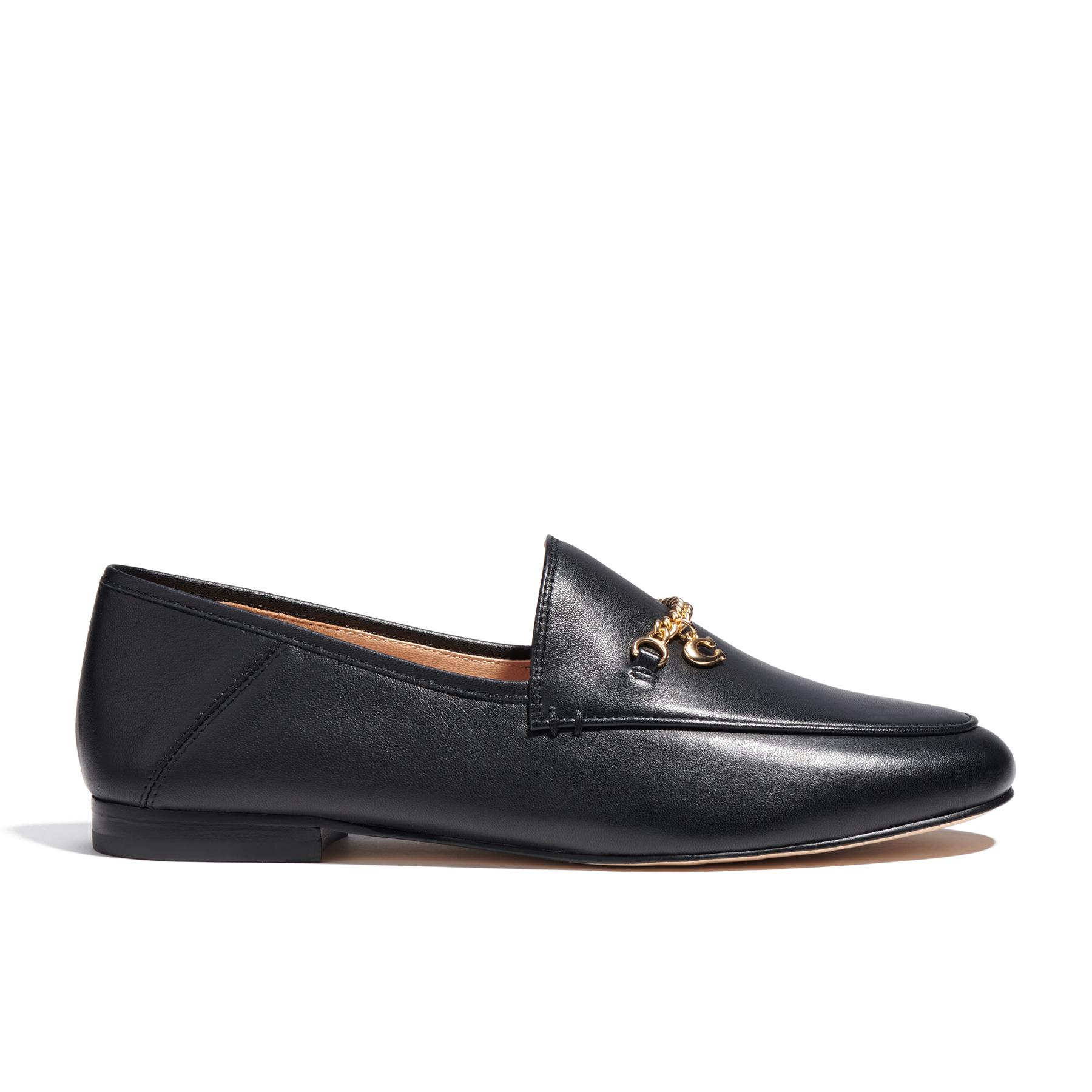 COACH Hanna Leather Loafer Shoes in Blue | Lyst UK