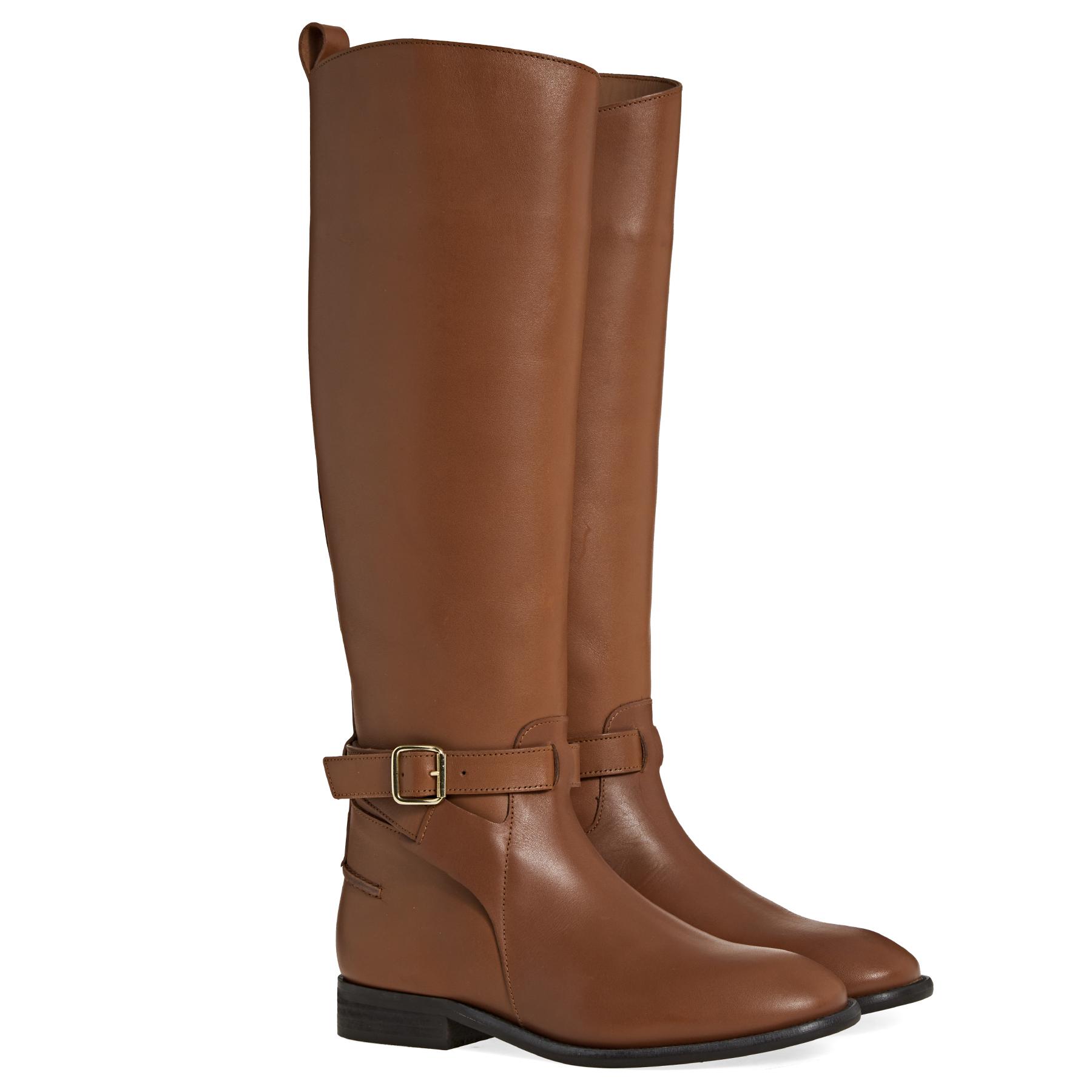 Ted Baker Forrah Leather Knee High Boots in Brown | Lyst