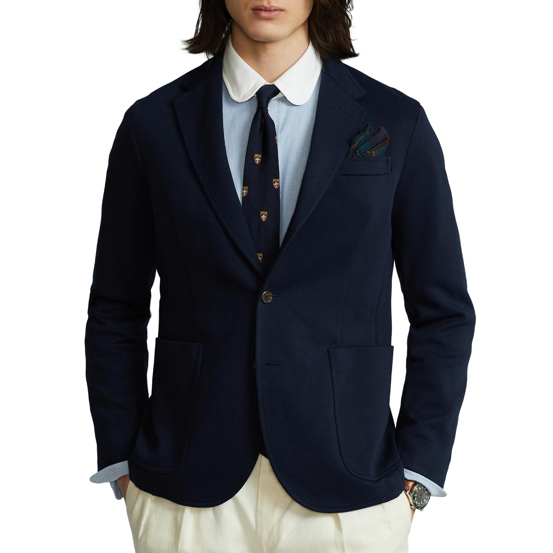 Polo Ralph Lauren Polo Soft Double-knit Single Breasted Sportcoat Jacket in  Blue for Men | Lyst