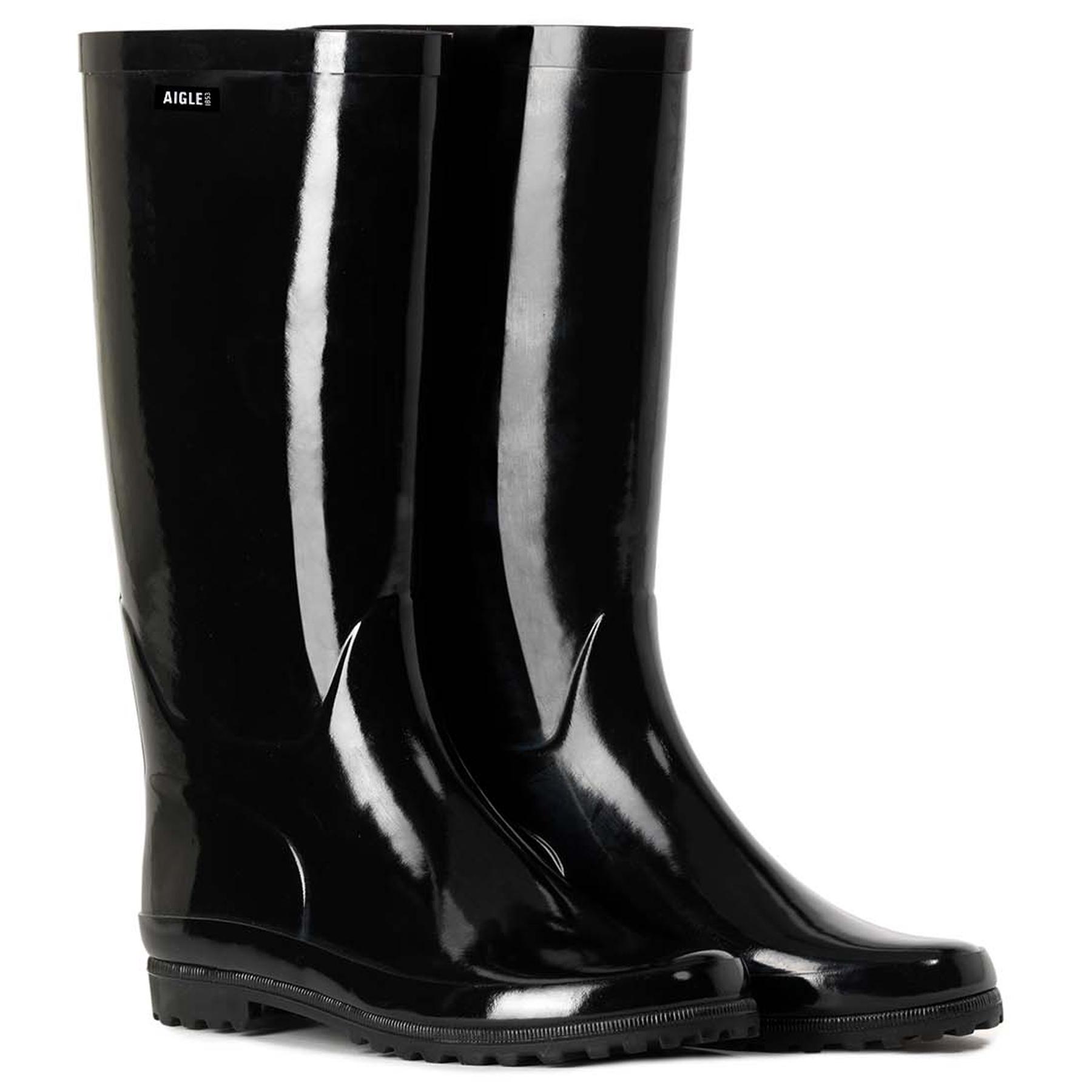 Aigle Eliosa Wellington Boots in Black | Lyst