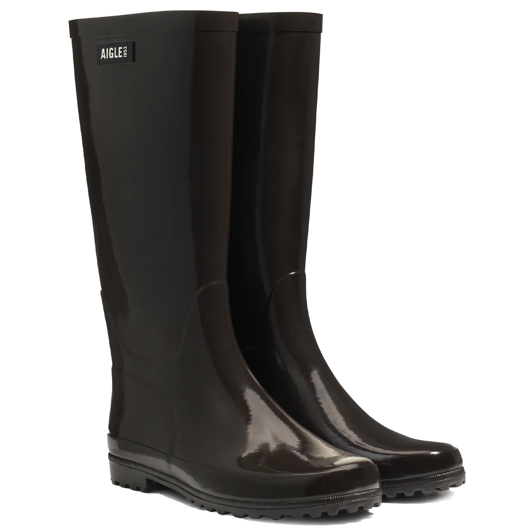 Aigle Eliosa Wellington Boots in Black Lyst