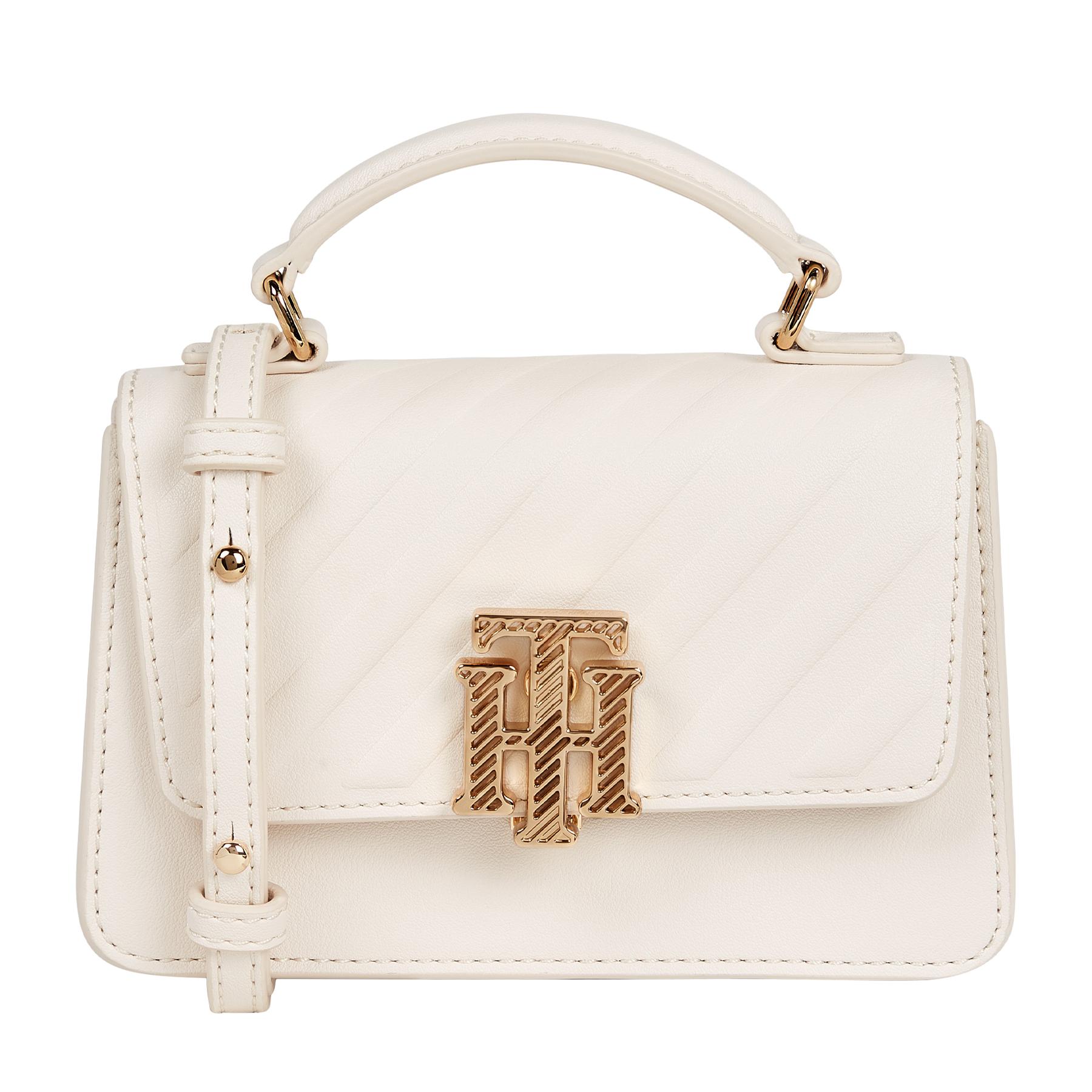 Tommy Hilfiger Th Outline Mini Crossover Deb Handbag in White | Lyst