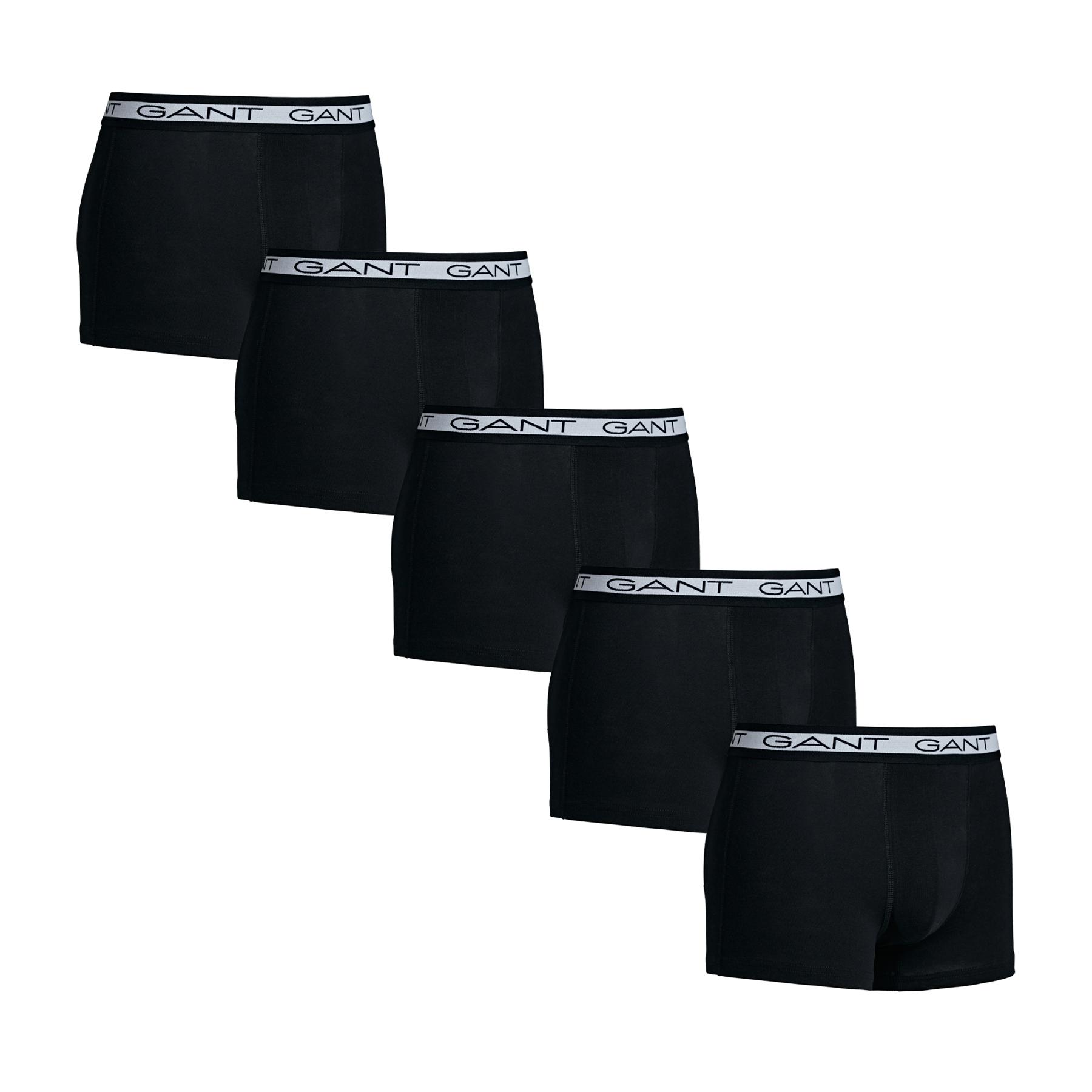 GANT 5-pack Trunk Solids Boxer Shorts in Black for Men | Lyst