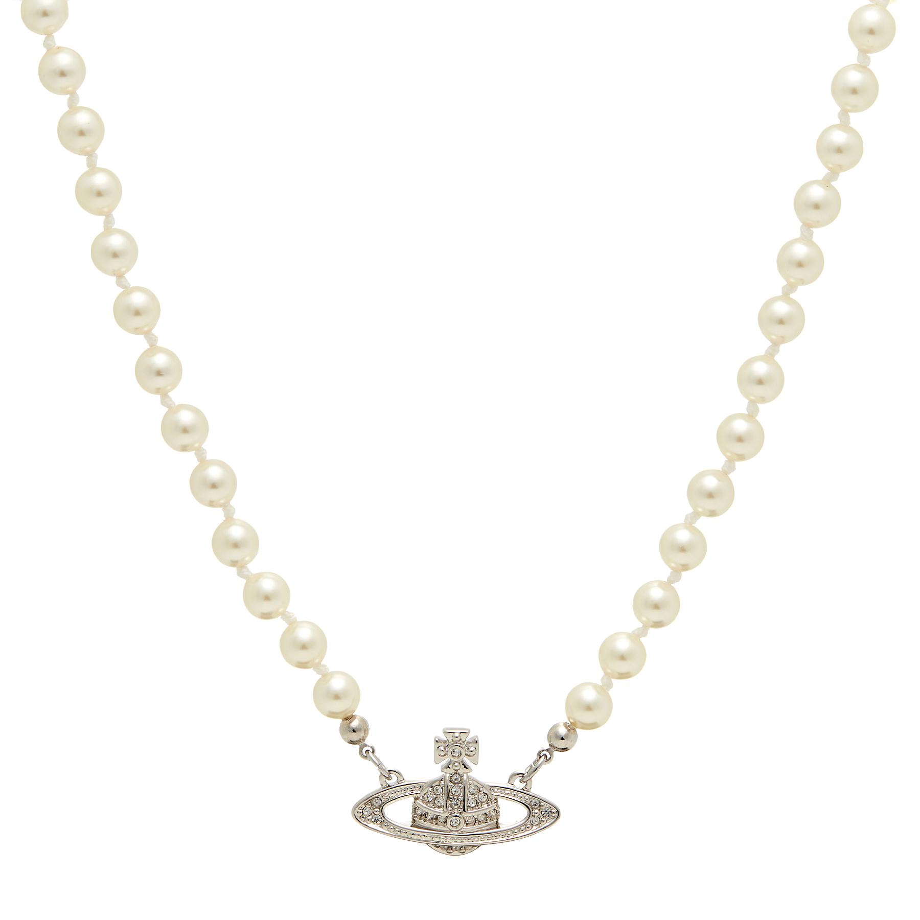Vivienne Westwood Ladies Mini Bas Relief Pearl Choker - Jewellery from  Francis & Gaye Jewellers UK