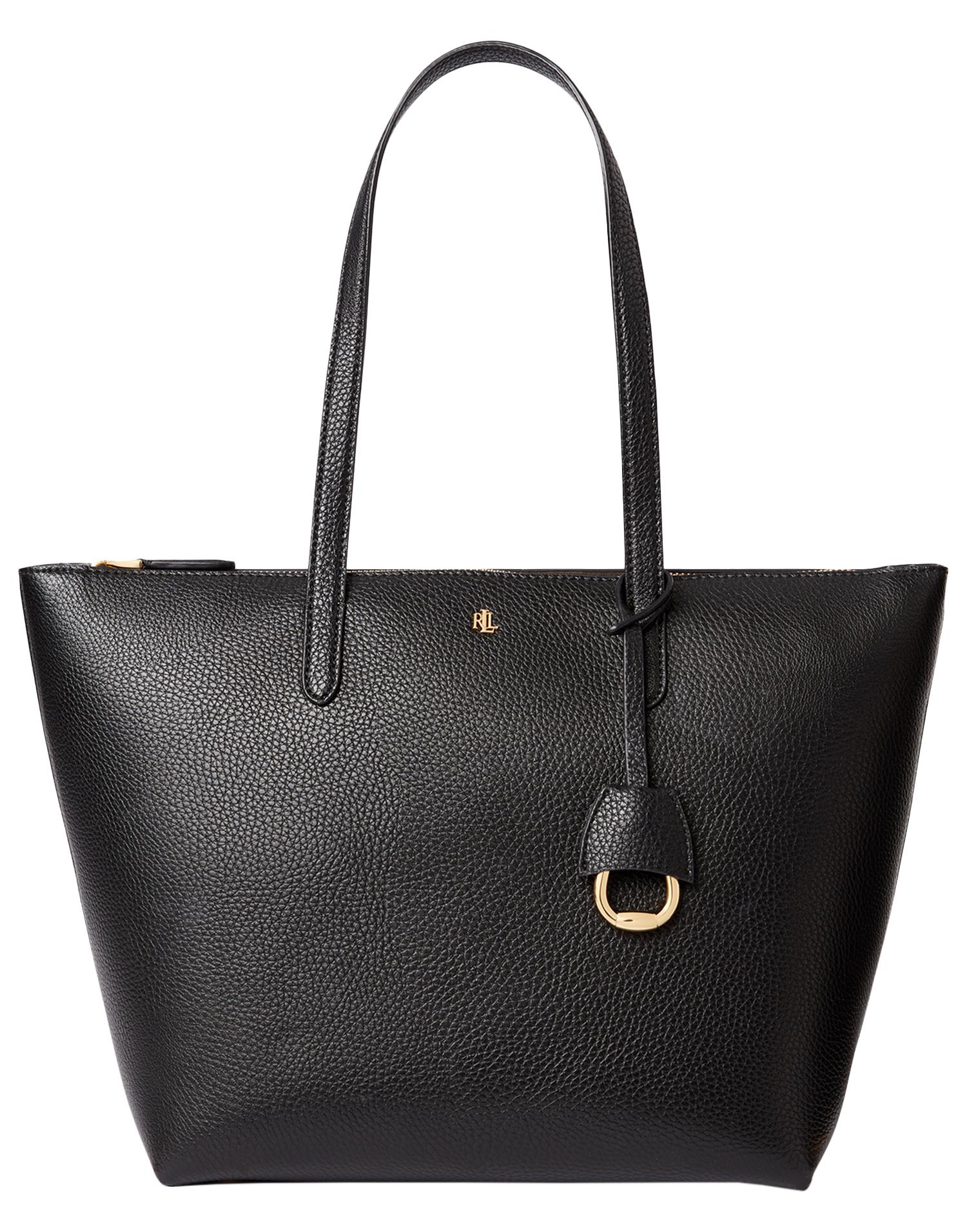 Lauren by Ralph Lauren Keaton 26 Tote Small Shopper Bag in Black | Lyst