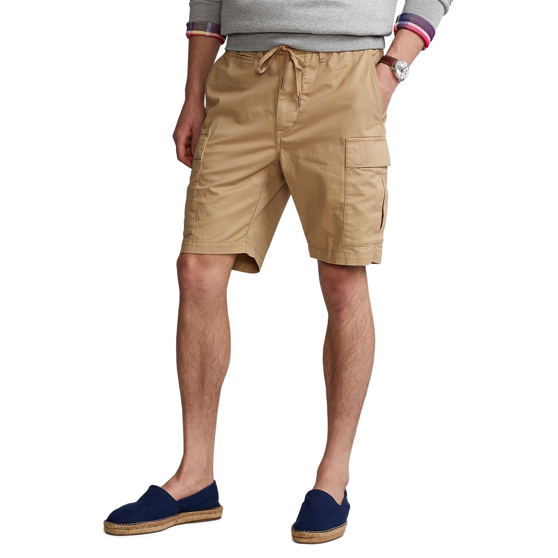 Polo Ralph Lauren Stretch Slim Fit Cargo Shorts in Natural for Men | Lyst
