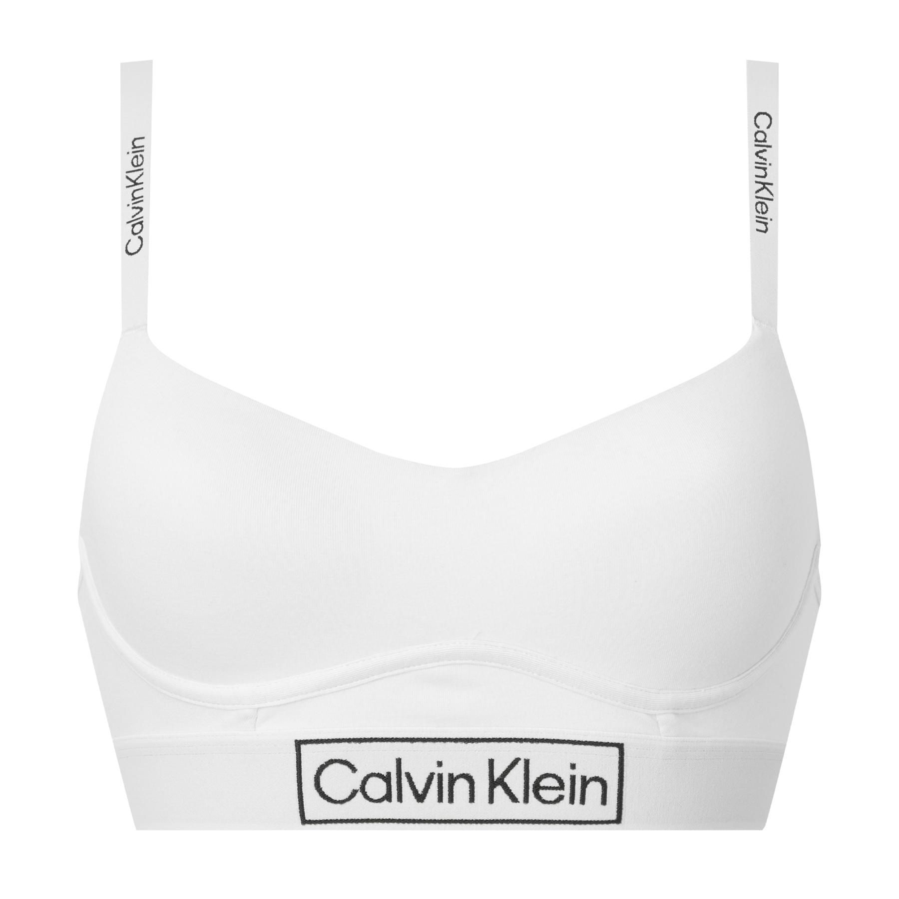 Calvin Klein Reimagined Heritage Lightly Lined Bralette Bra in White | Lyst