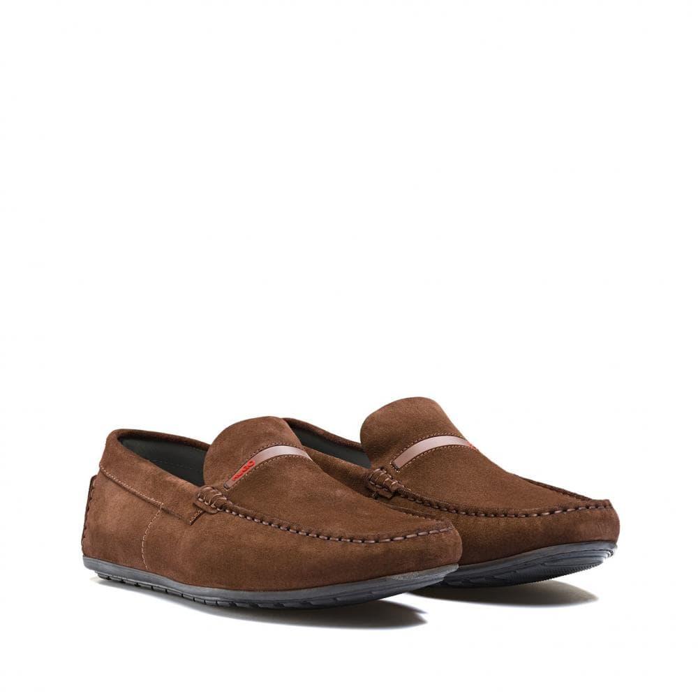 BOSS by HUGO BOSS Dandy Moccasin Shoes in Brown for Men | Lyst