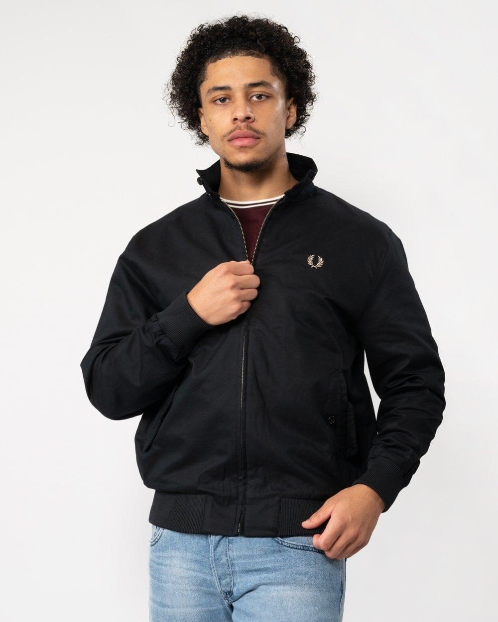 Fred Perry Harrington Jacket in Black for Men Lyst Canada