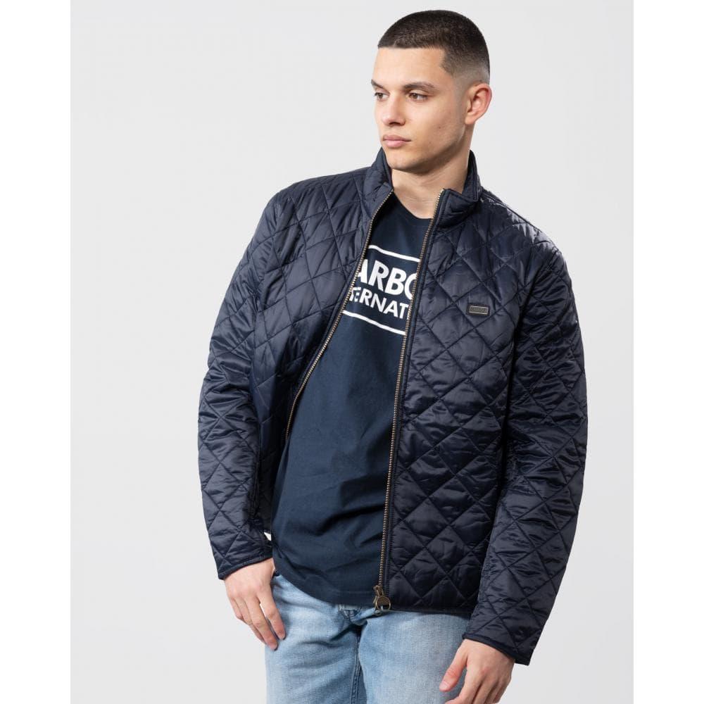 Barbour Gear Quilted Lightweight Jacket Navy Blue for Men | Lyst UK