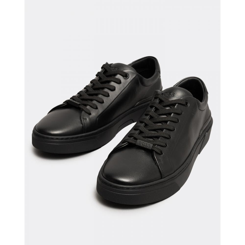 BOSS Orange Gary Tennis Style Trainers in Black for Men Lyst