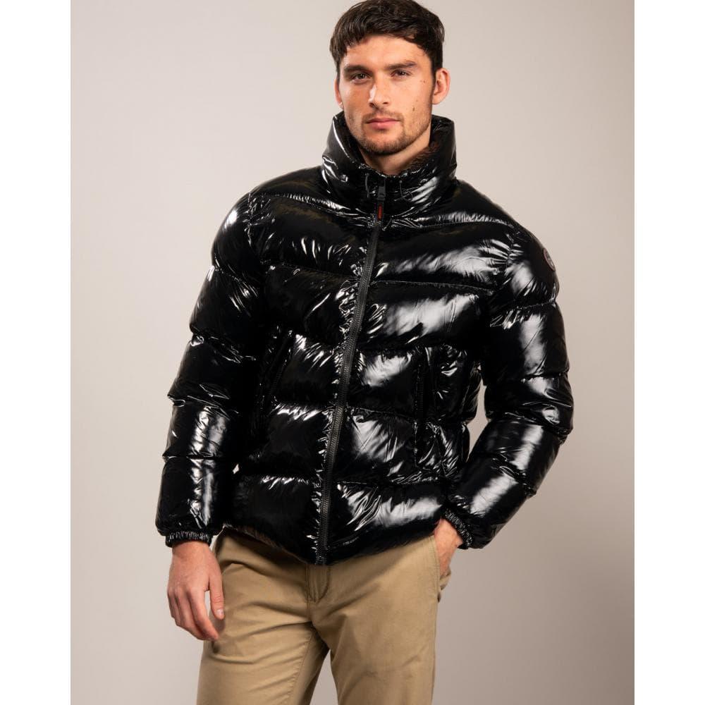 napapijri leather jacket