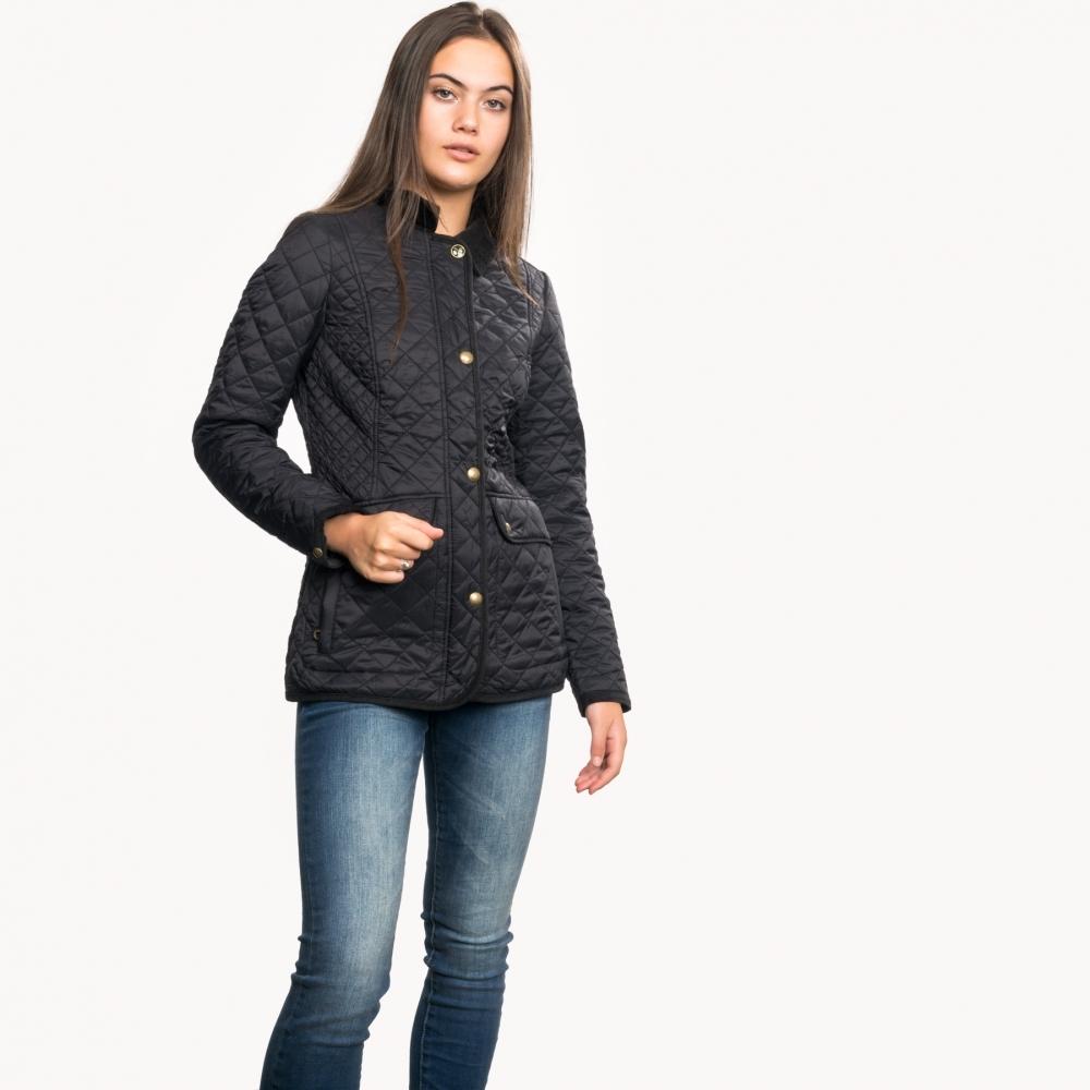 joules newdale quilted jacket black 