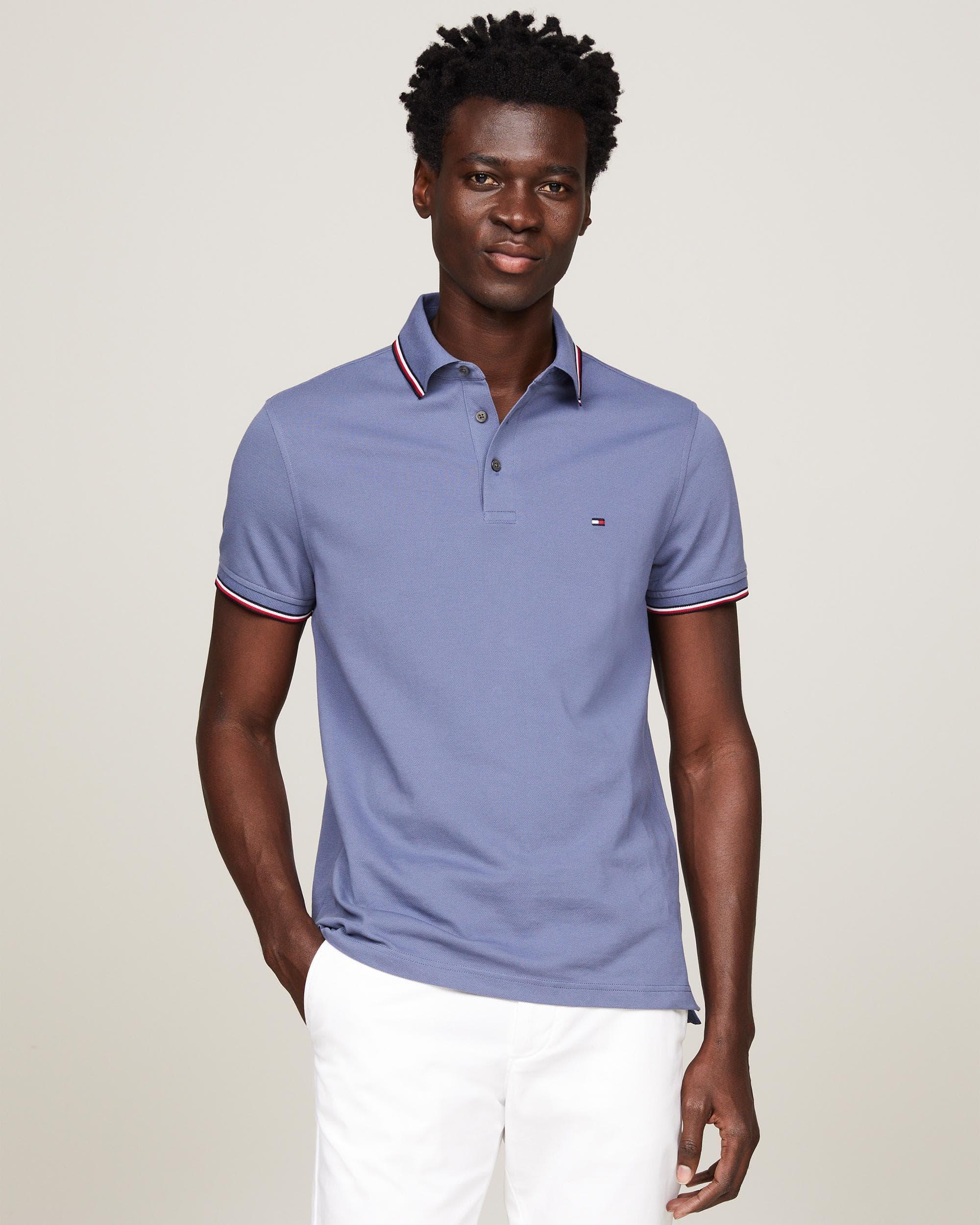 Tommy Hilfiger 1985 Rwb Tipped Slim Polo in Blue for Men Lyst